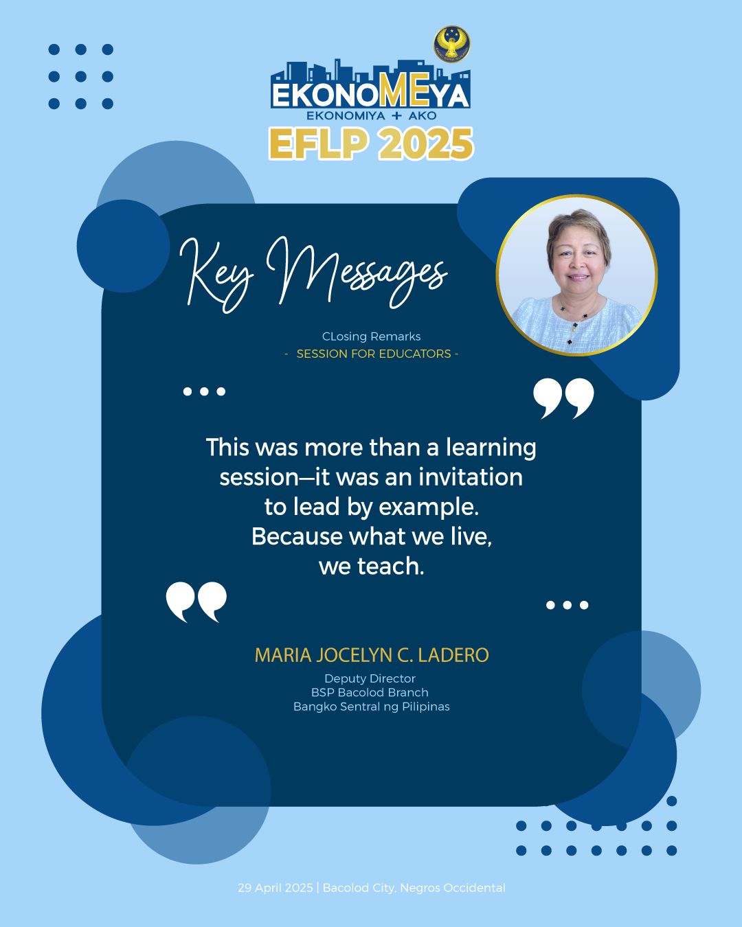 PisoLit - BSP Bacolod Branch Deputy Director Maria Jocelyn... | Facebook