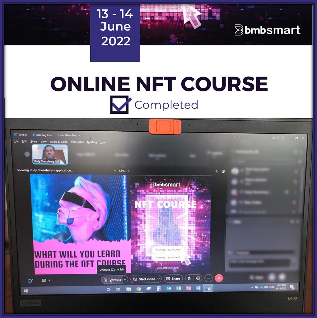 BMB Smart - Our online NFT course lead by Rudy Shoushany... | Facebook