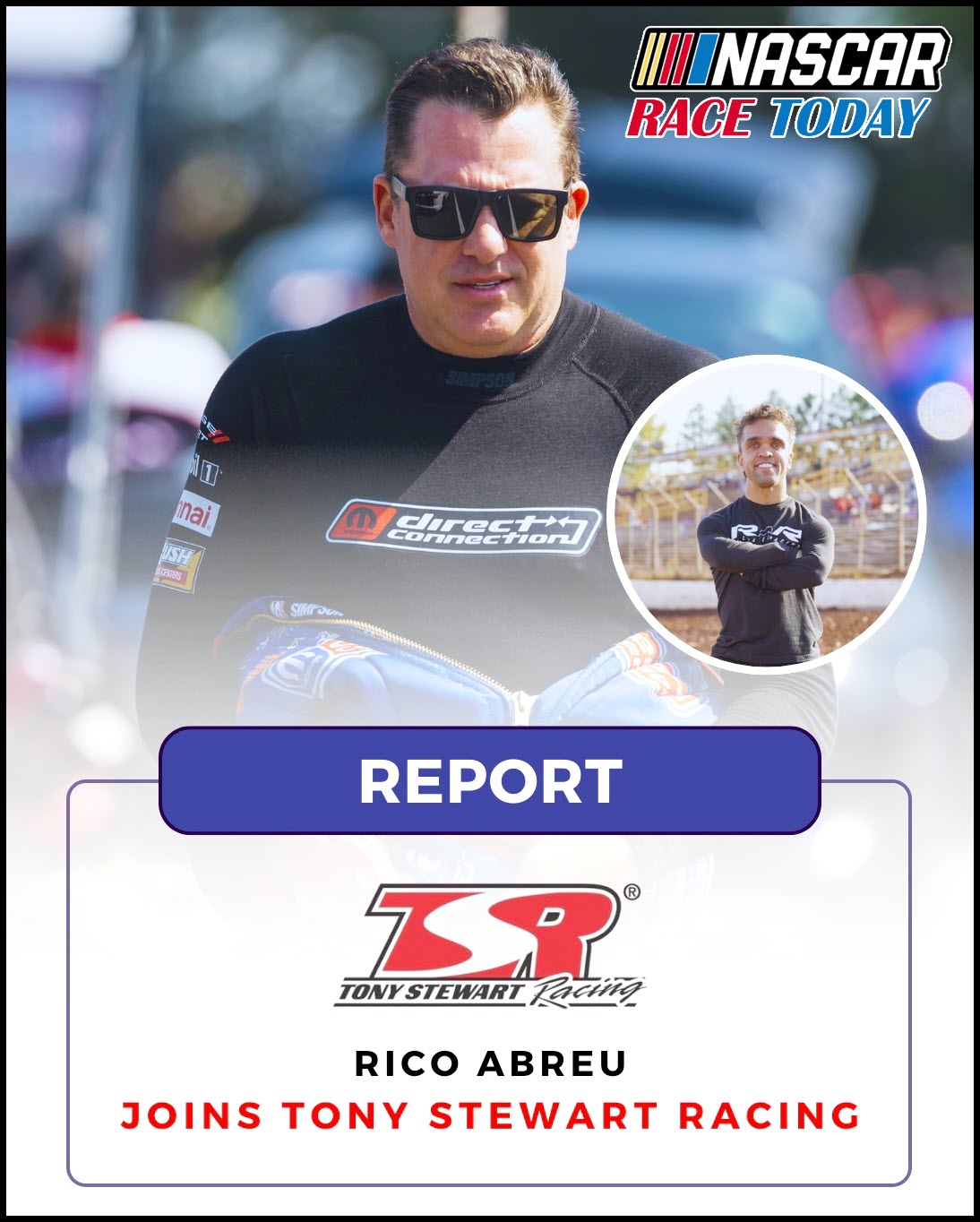 Report: Rico Abreu officially joined... - Nascar Race Today | Facebook