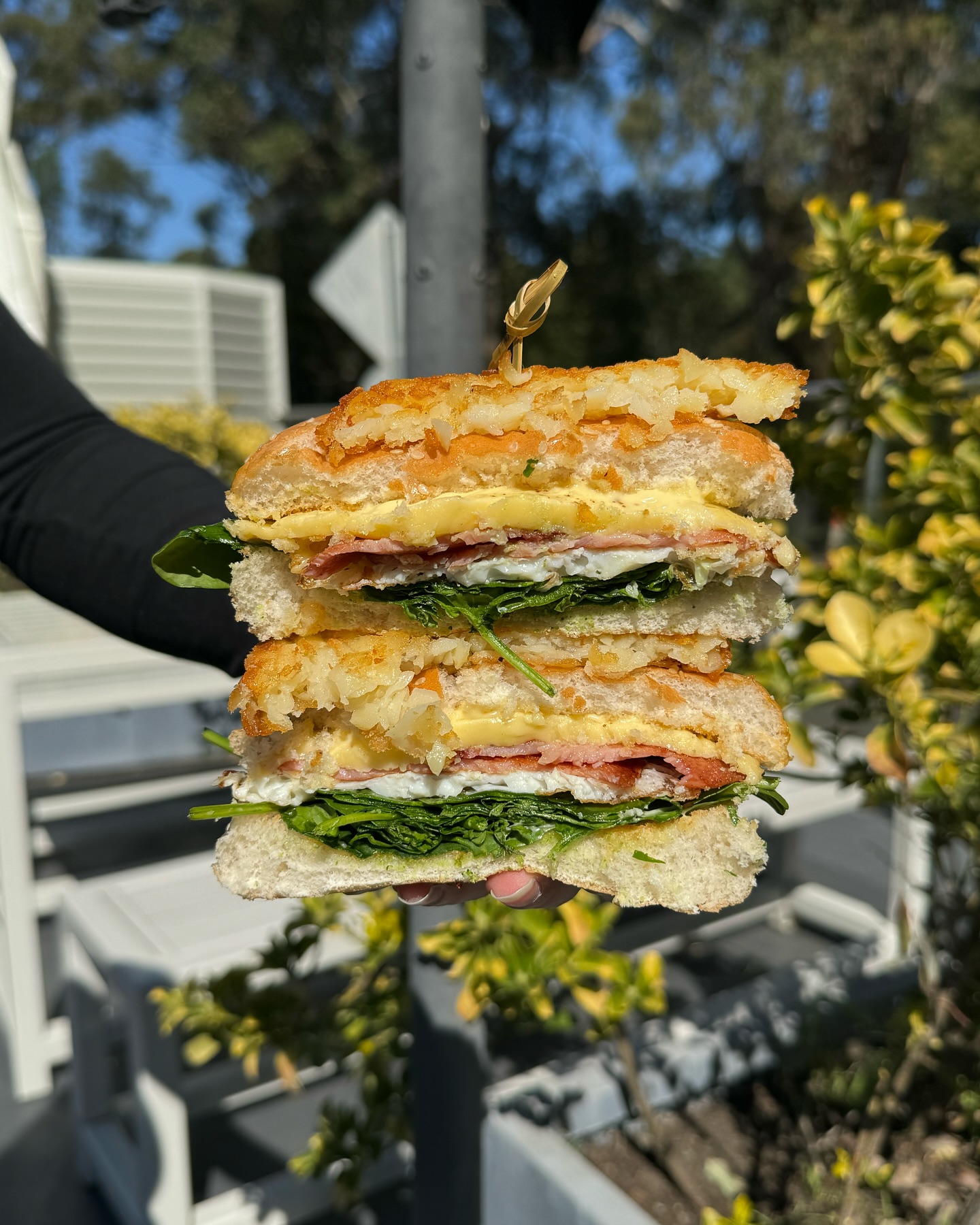 Cafe - Cafe Saligna where the sandwiches are stacked to perfection ...