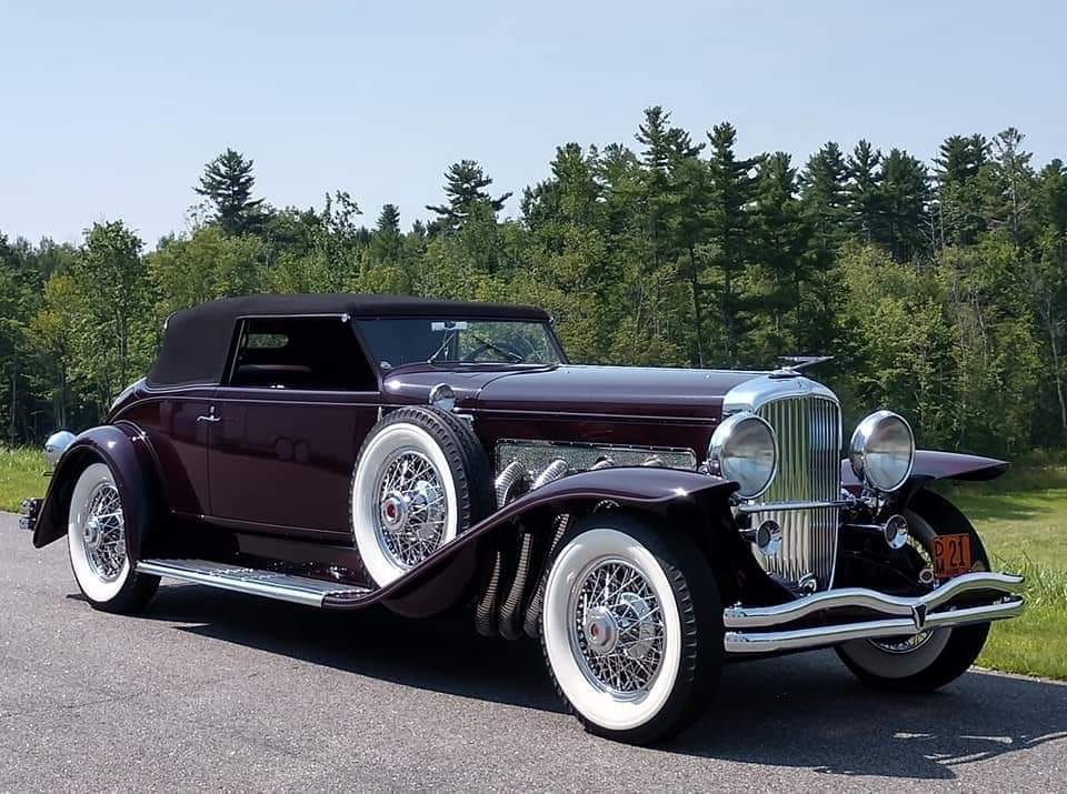 1933 Duesenberg Model J Torpedo Convertible Victoria.