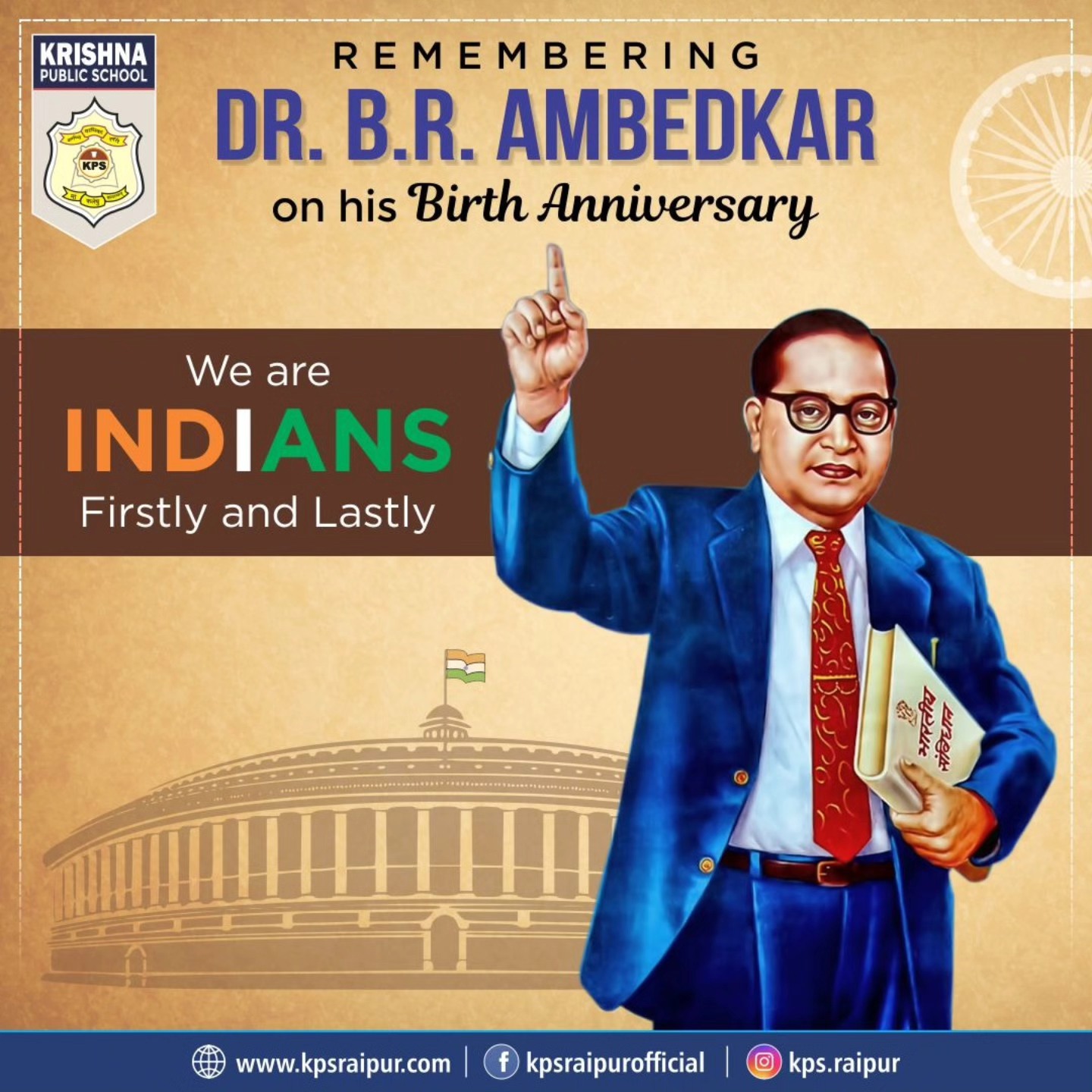 KPS - Krishna Public School, Raipur, pays tribute to Bharat Ratna Dr. B ...