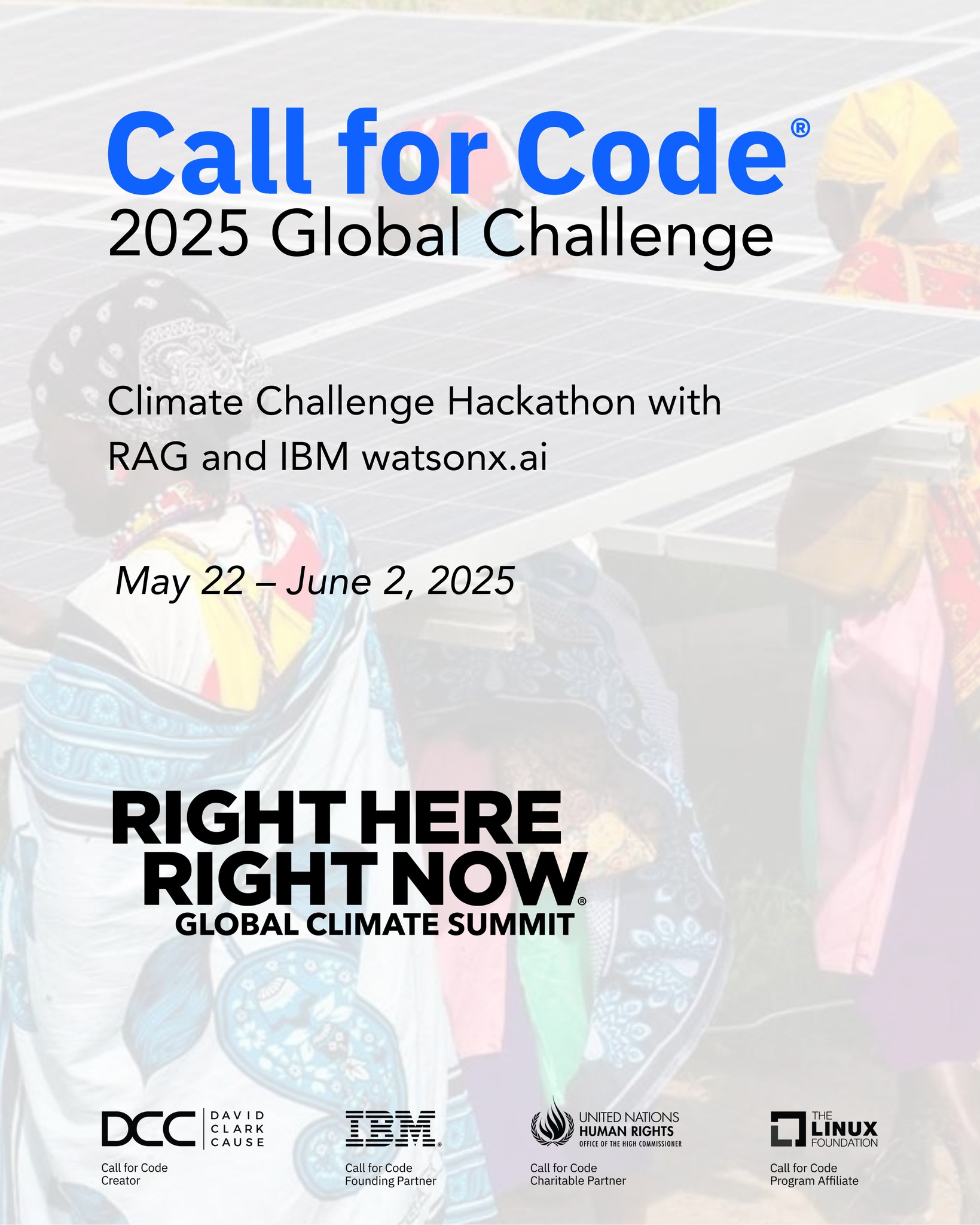 Call - The Hackathon for Progress with IBM watsonx.ai + RAG starts on ...