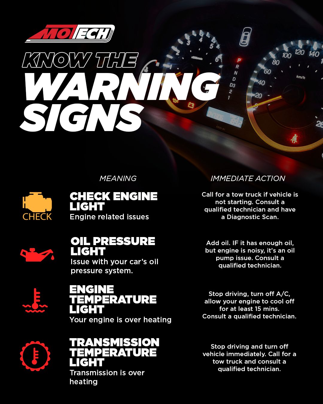 Motech - 🚨Your car’s dashboard lights aren’t just for show—they’re ...
