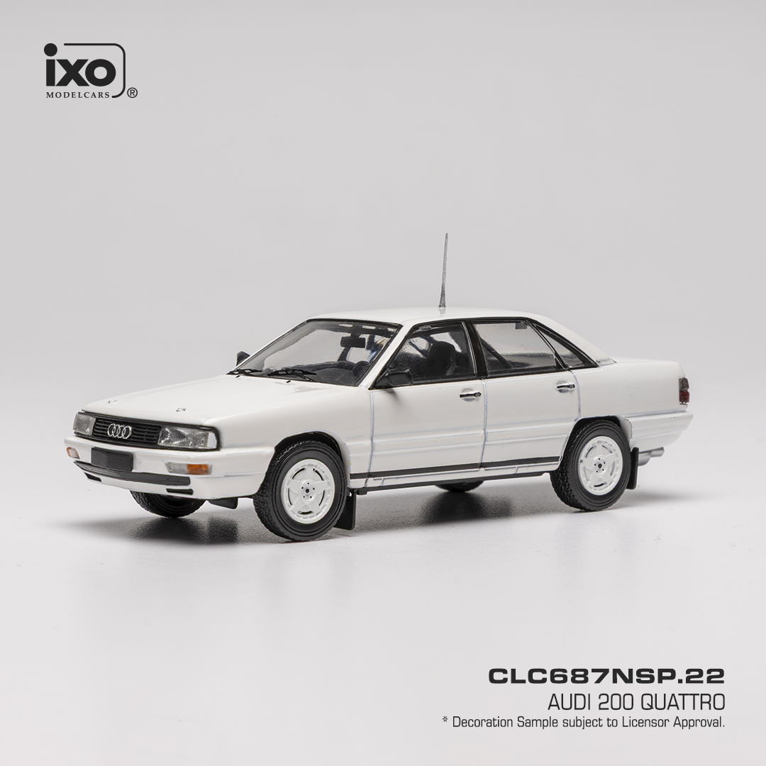 Ixo 1/43 Audi 200 quattro plain white rally model