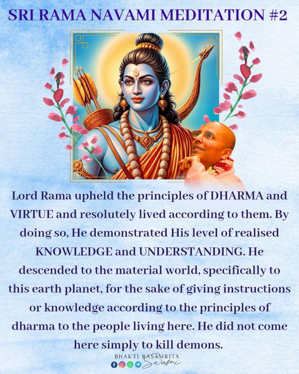 Bhakti - Sri Rama Navami Meditation 2⃣ 🏹 ⬇️ DAILY UPDATES WhatsApp ...