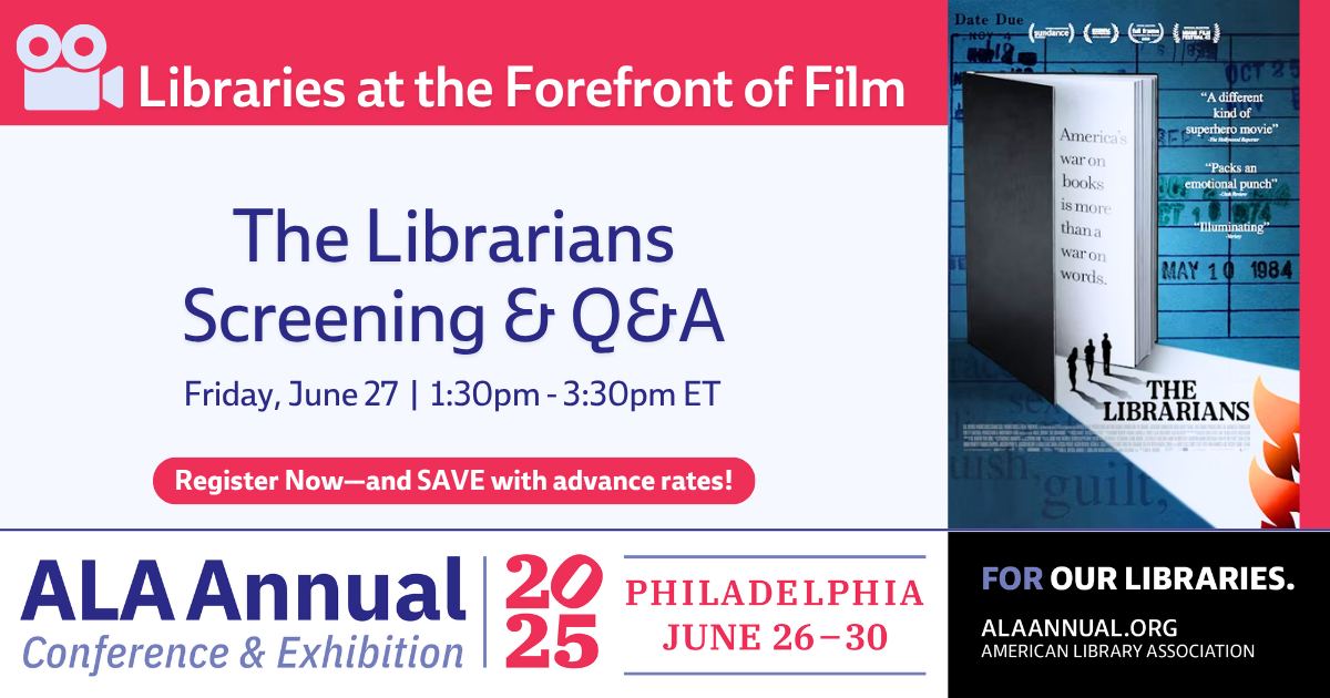 🎉📽️ Join us on Day One of... - American Library Association | Facebook
