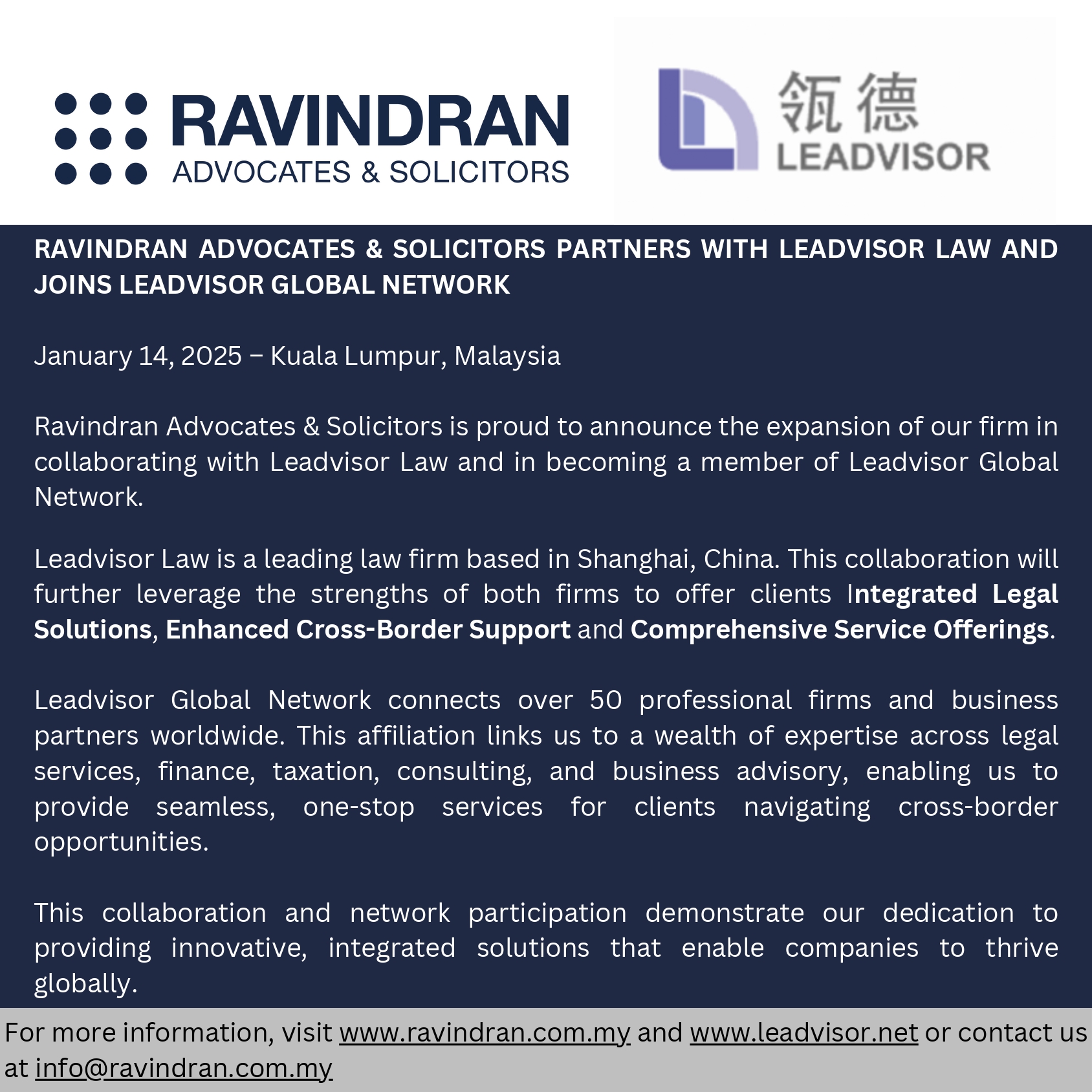 Exciting News! ... - Ravindran Advocates & Solicitors | Facebook