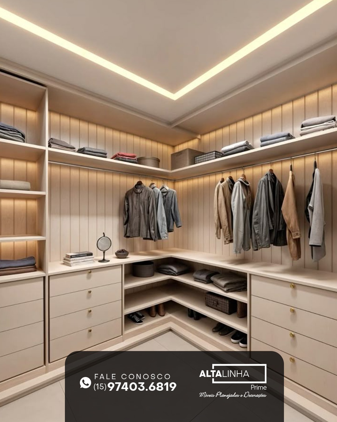 Alta - Um guarda-roupa ou closet masculino deve aliar funcionalidade ...