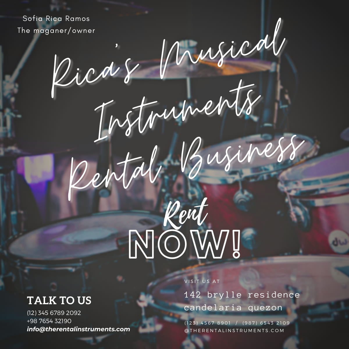 Rica's Musical Instruments Rental Business