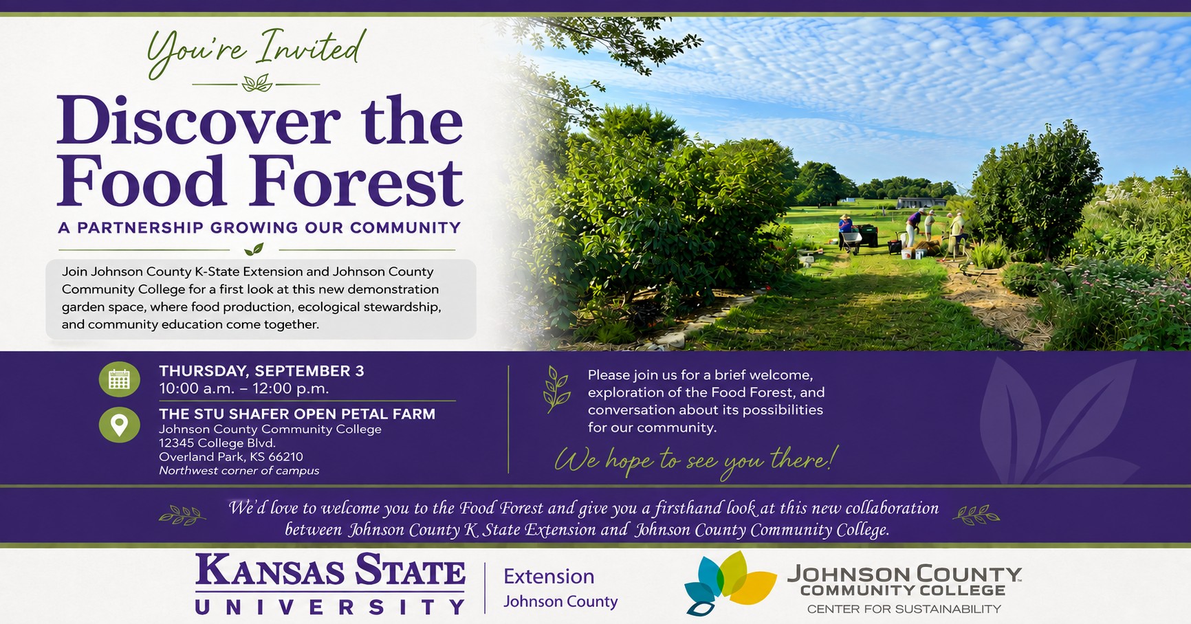Food Forest Open House at The Stu Shafer Open Petal Farm at Johnson ...