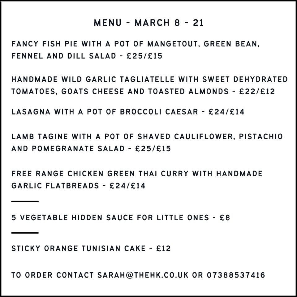 *NEW menu!!! The different prices are... - The Home Kitchen