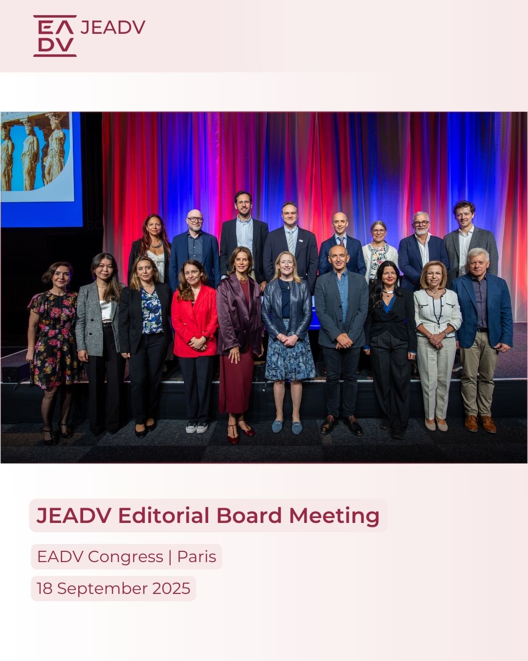 📍JEADV Editorial Board Meeting at the 2025 EADV Congress in Paris ...