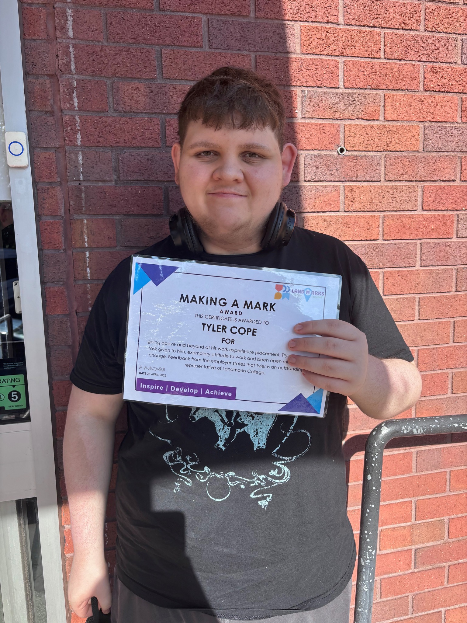 Landmarks - Well done, Tyler!🌟 A huge congratulations to Tyler, who has ...