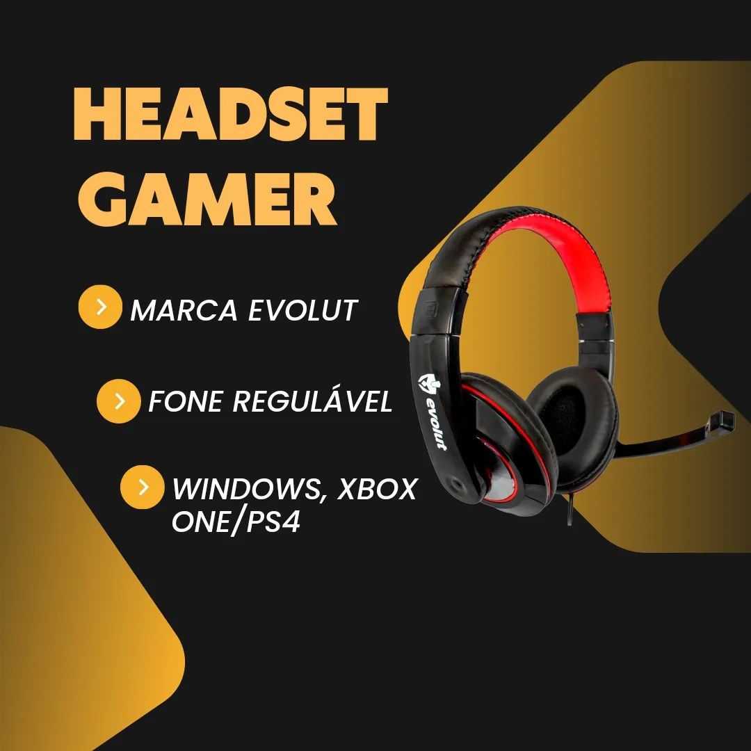 PFOP STORE - FONE HEADSET GAMER COM MICROFONE ️ Conexão...