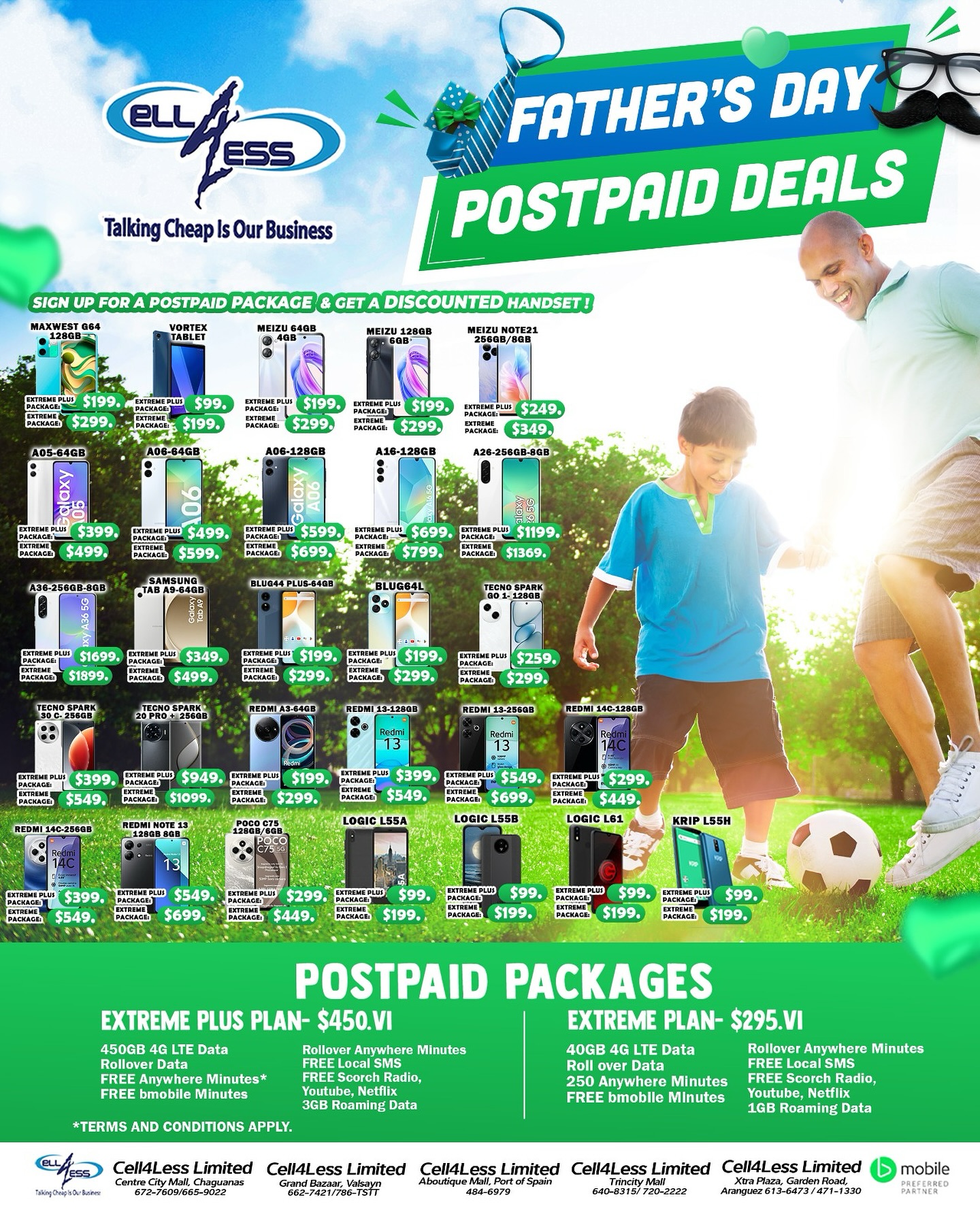 Cell - OUR FATHER’S DAY POST PAID DEALS ARE HERE ‼️ OFFER BEGINS TODAY ...