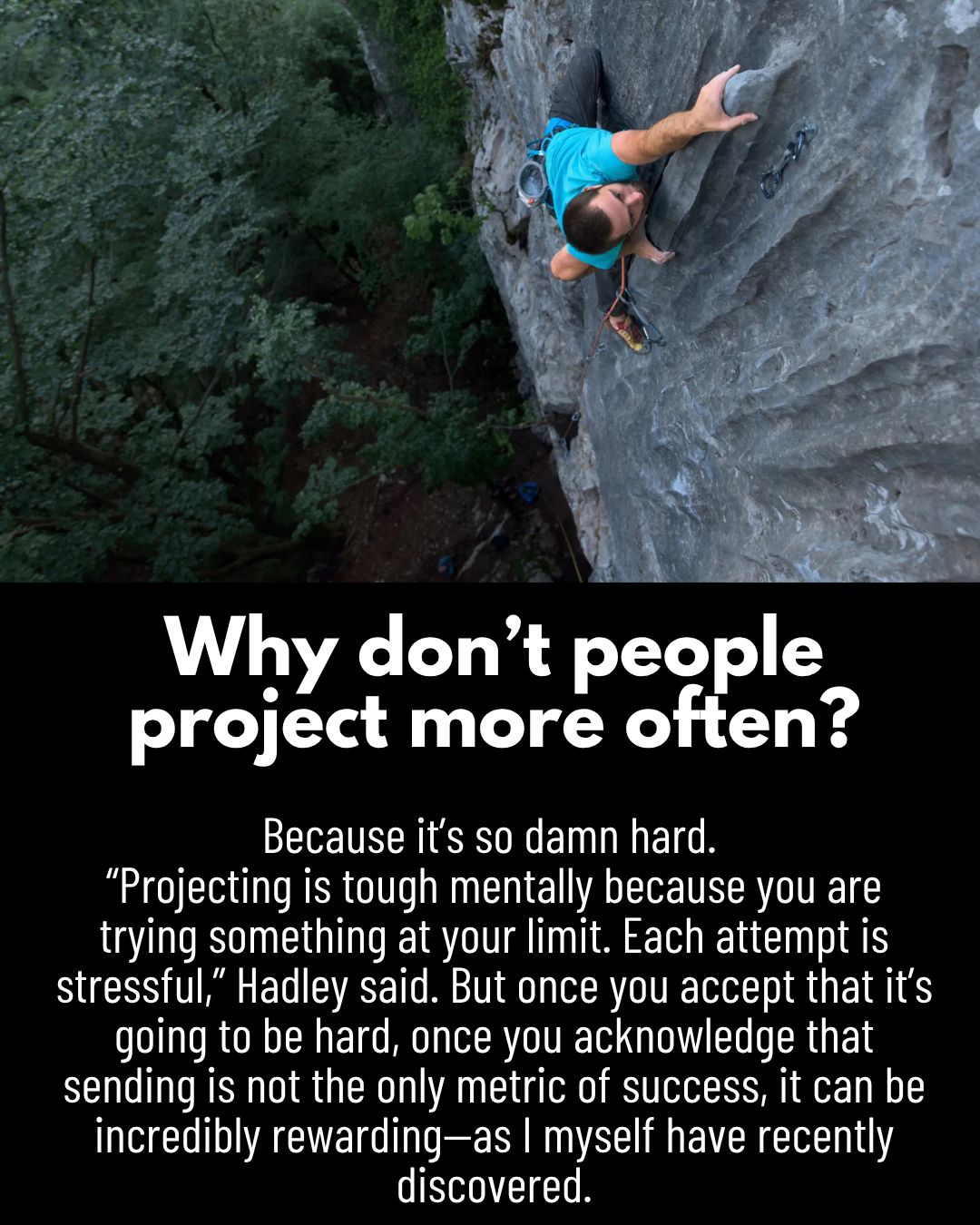Projecting climbing routes isn't widely taught, so how do you learn ...