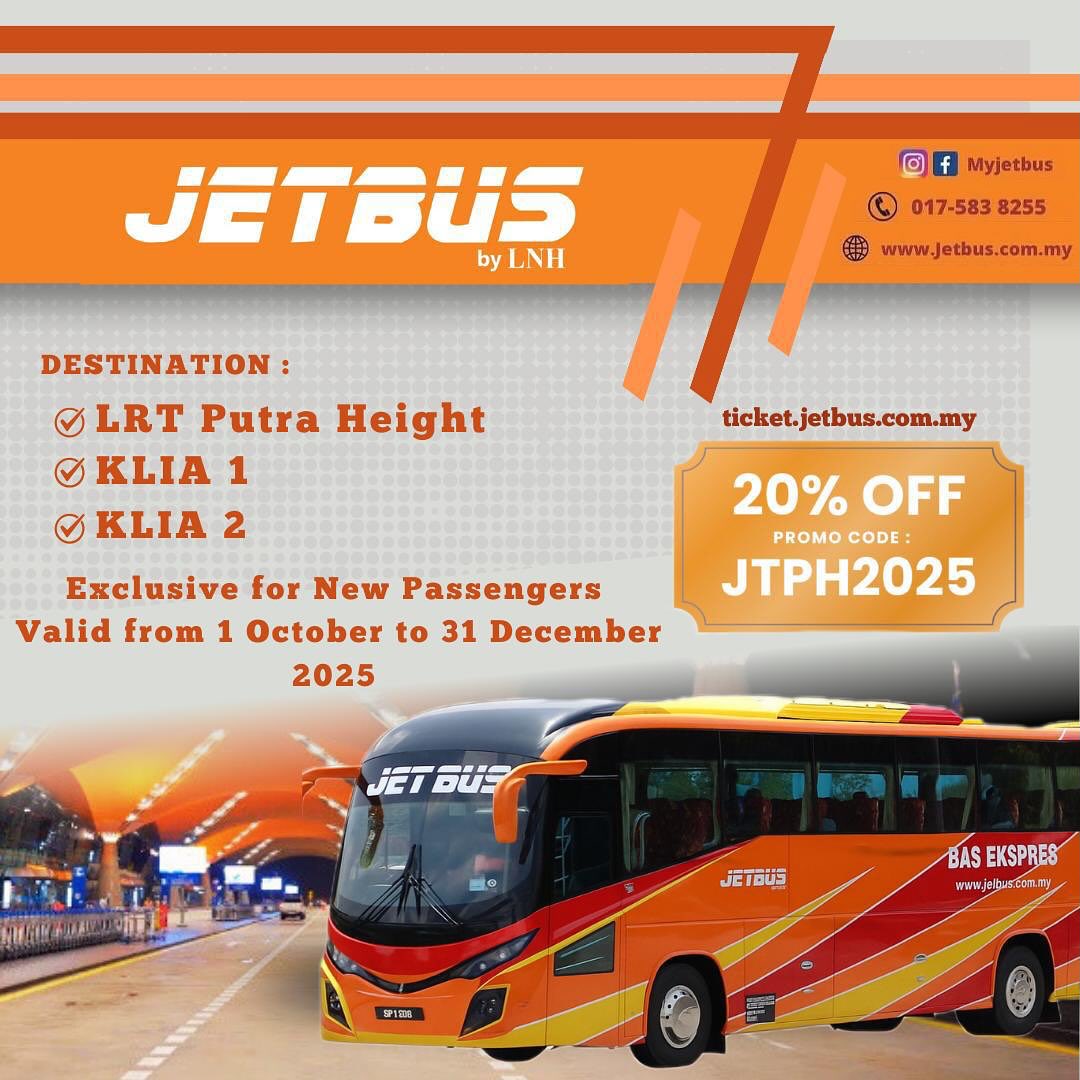 Jetbus - ️ Travel made easier with JETBUS by LNH! 🚍 Heading to KLIA 1 ...