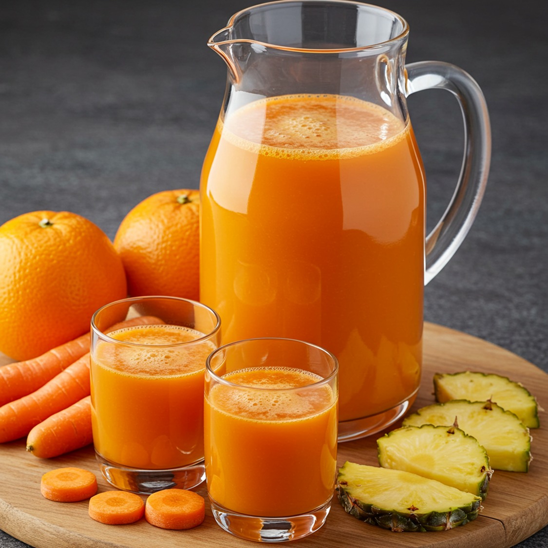 Sabroso Recetas - AGUA FRESCA DE PIÑA, NARANJA y ZANAHORIA ingredientes ...
