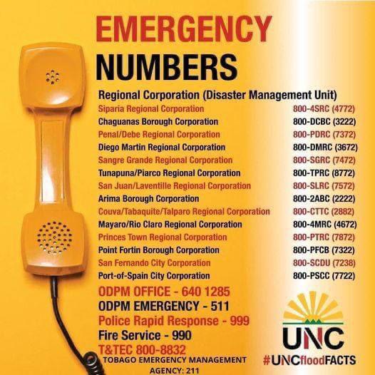 Ian - Emergency Numbers for Regional Corporation (Disaster Management ...