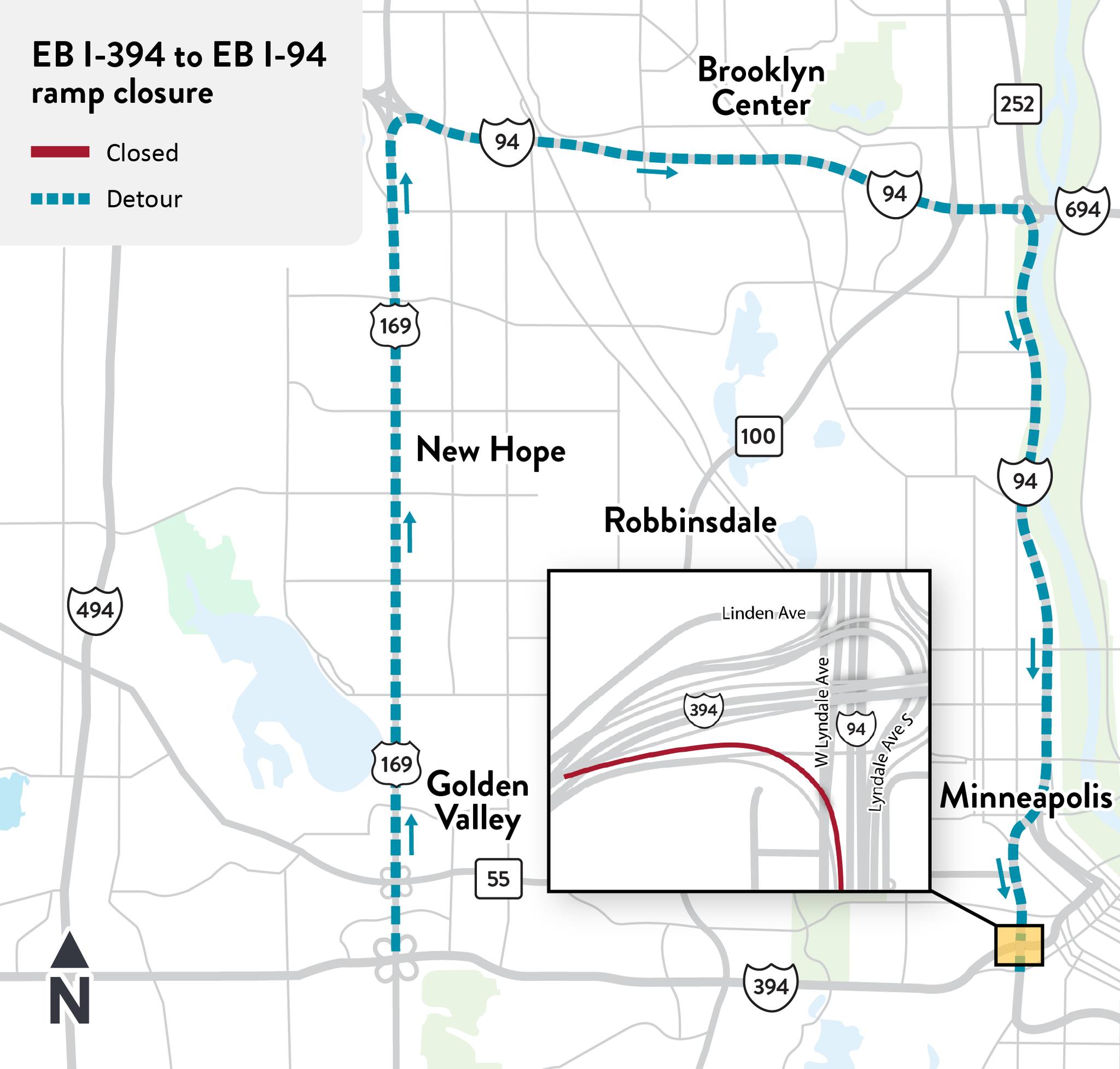 Vikings-Packers game traffic alert: I-394 to I-94 ramp closure