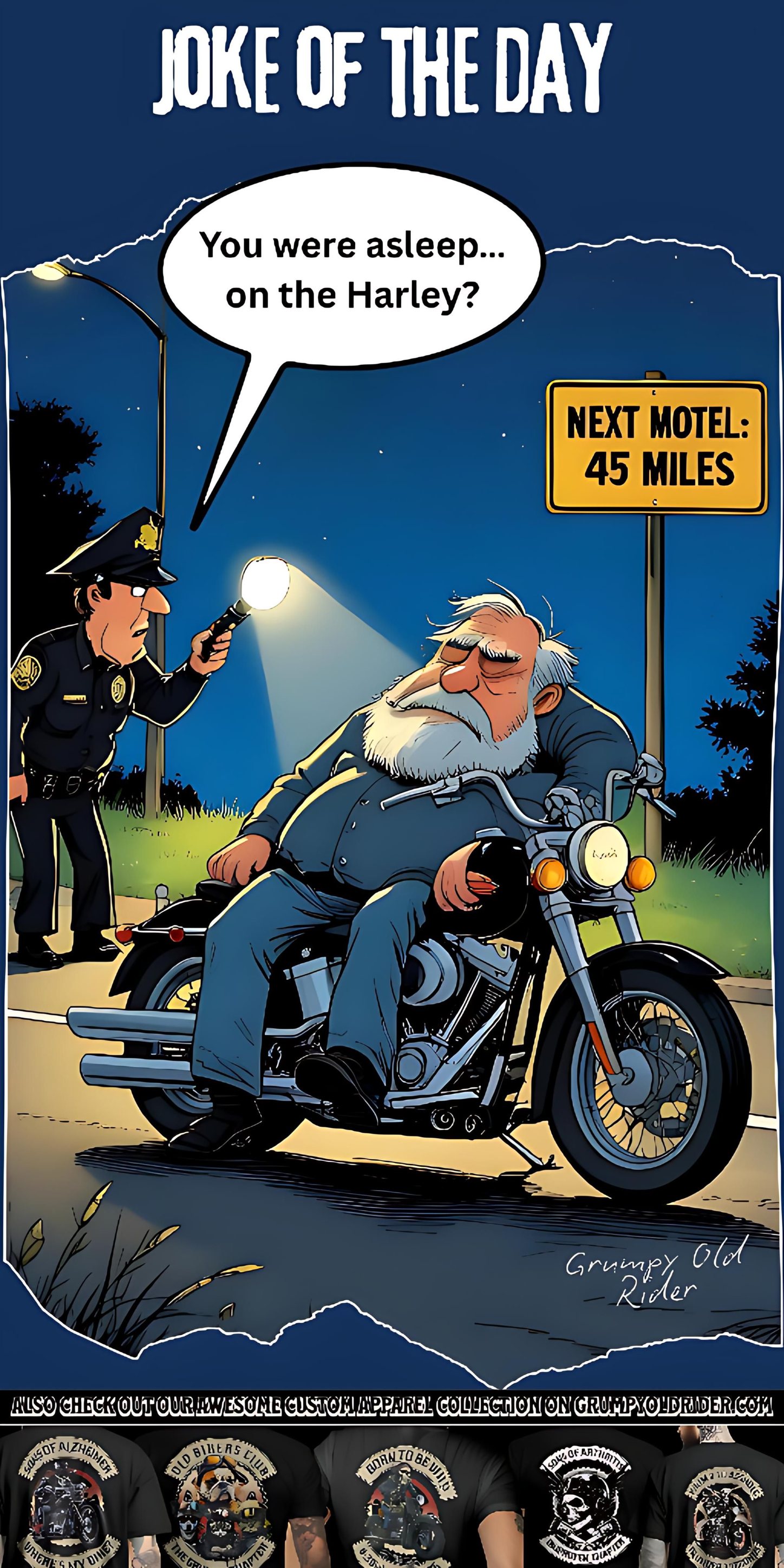 Grumpy - Joke of The Day 😂😂😂 Earl was pulled over at 12:47 a.m ...