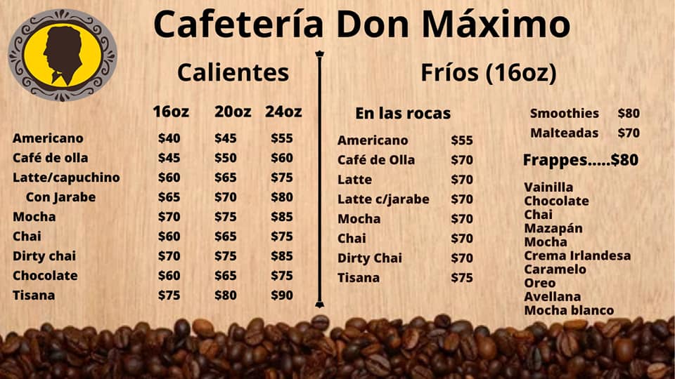 Cafeteria Don Maximo sucursal Diaz Ordaz
