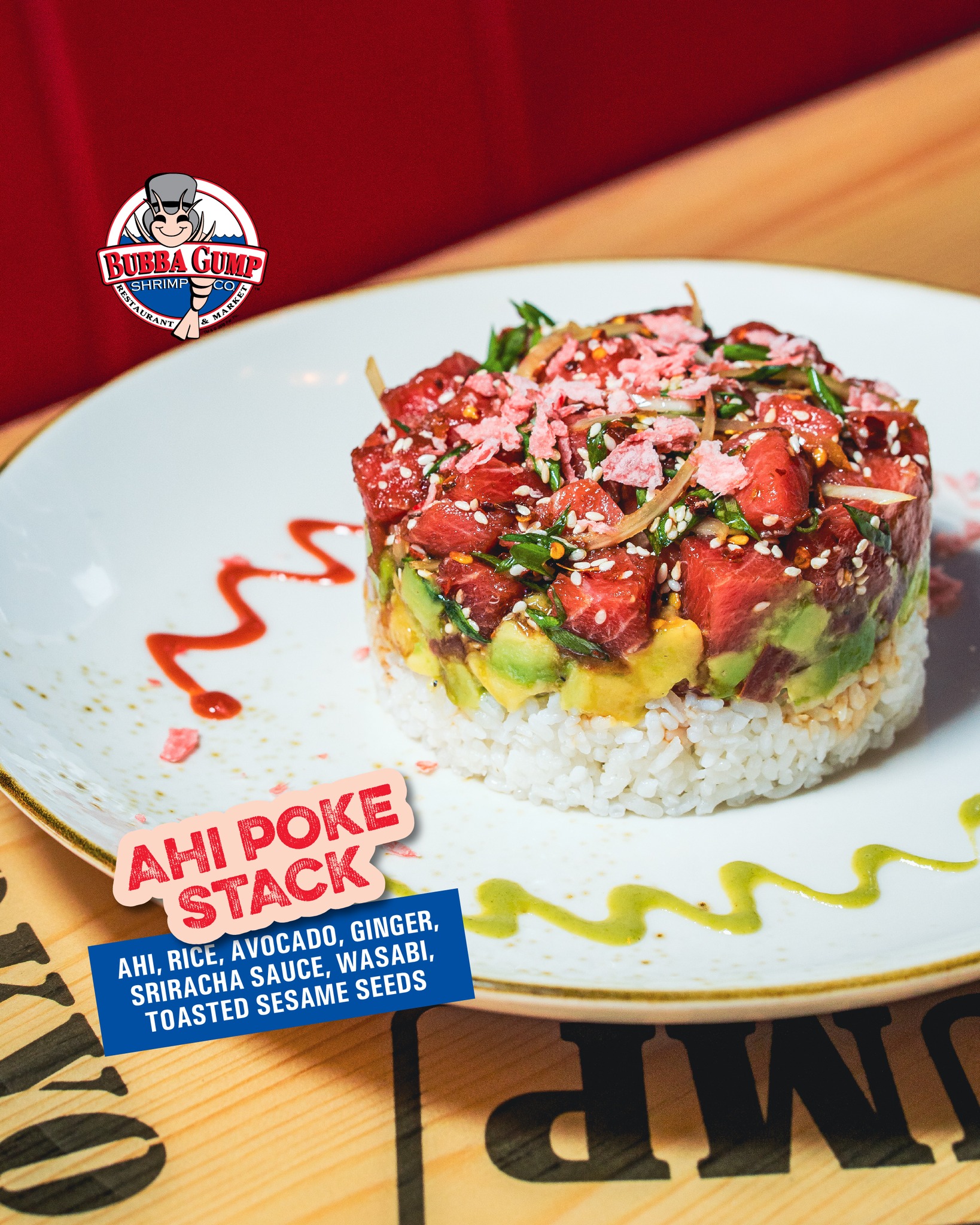 Bubba - Beautifully stacked and carefully crafted, our Ahi Poke Stack ...