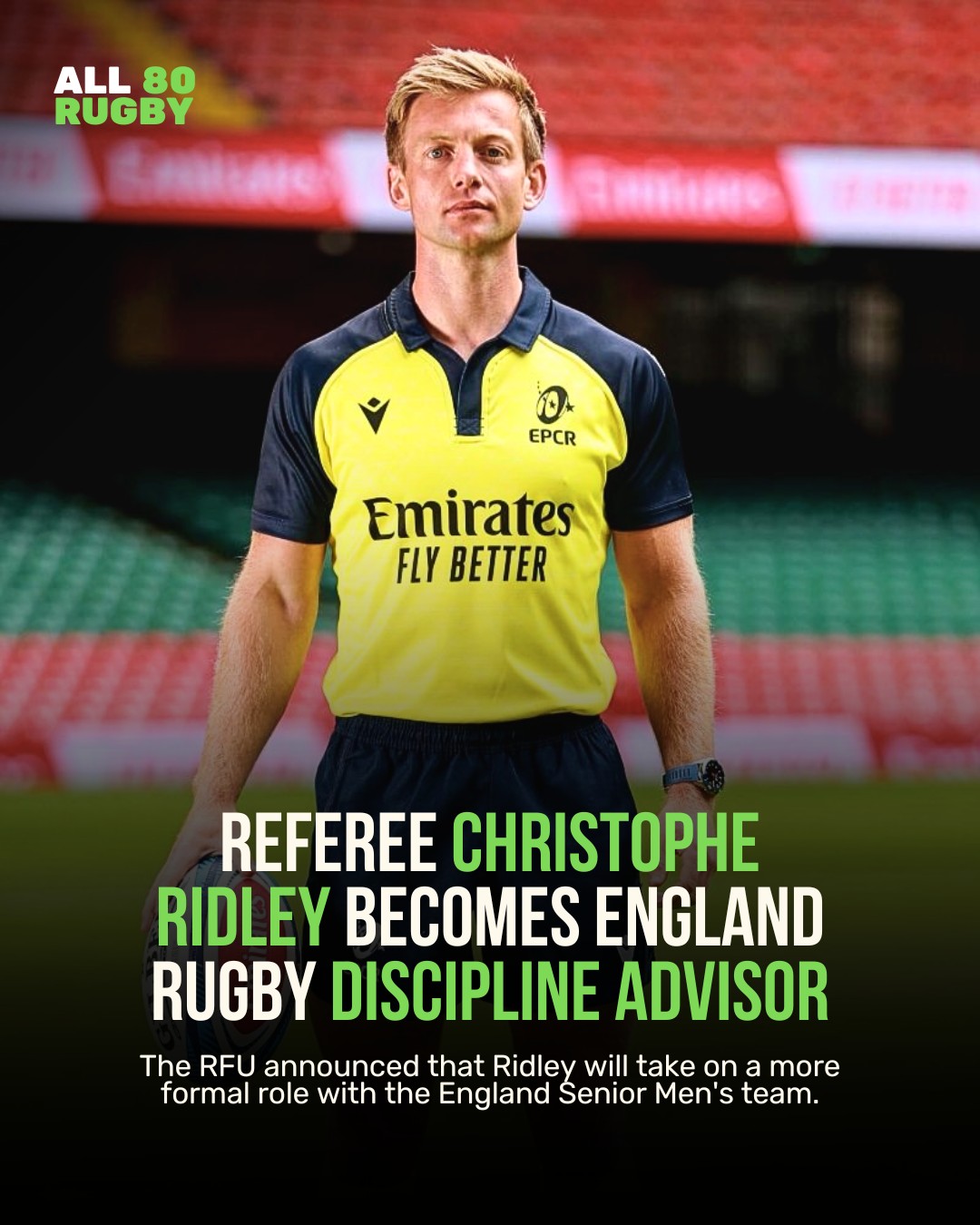 All80 Rugby - Referee Christophe Ridley has taken on a... | Facebook
