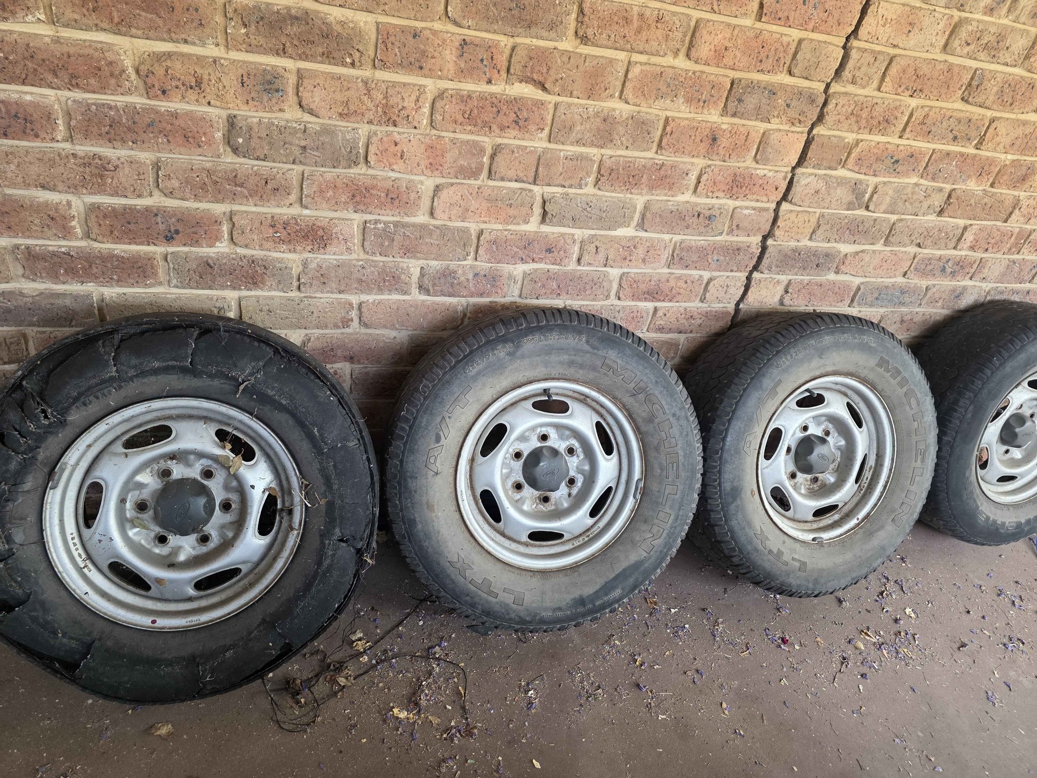 4 steel rims and tyres for 08 ranger - Car Wheels, Tires & Parts ...