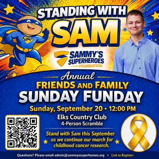 sam klowas facebook Sam's Superheroes Foundation golf event at Elks Country Club on September 20 How good is the