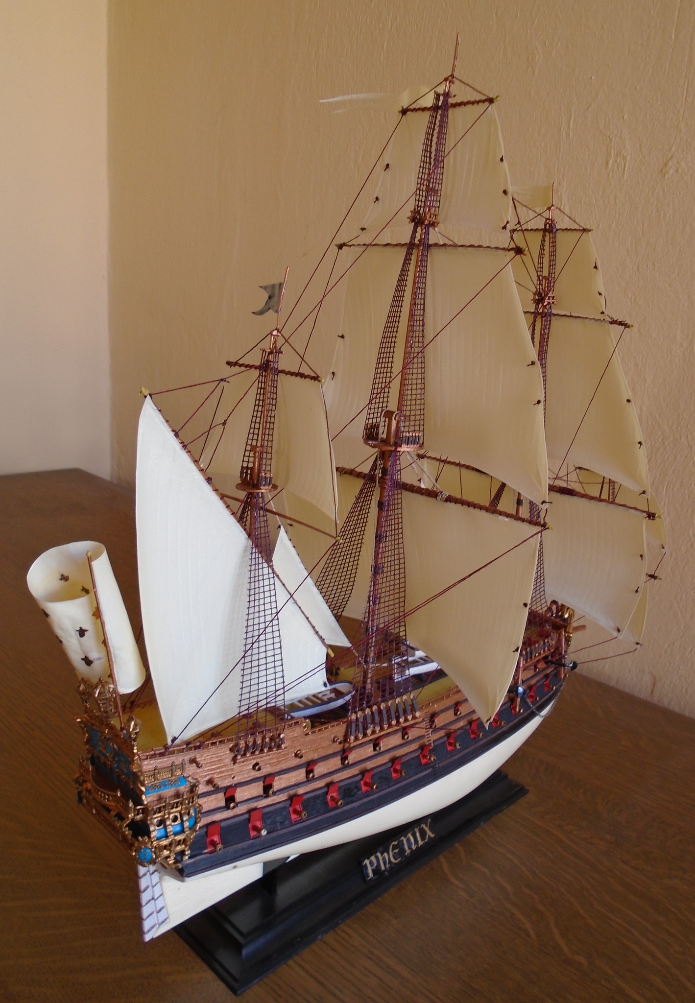 Have a nice week! Plastic ship model, French warship 