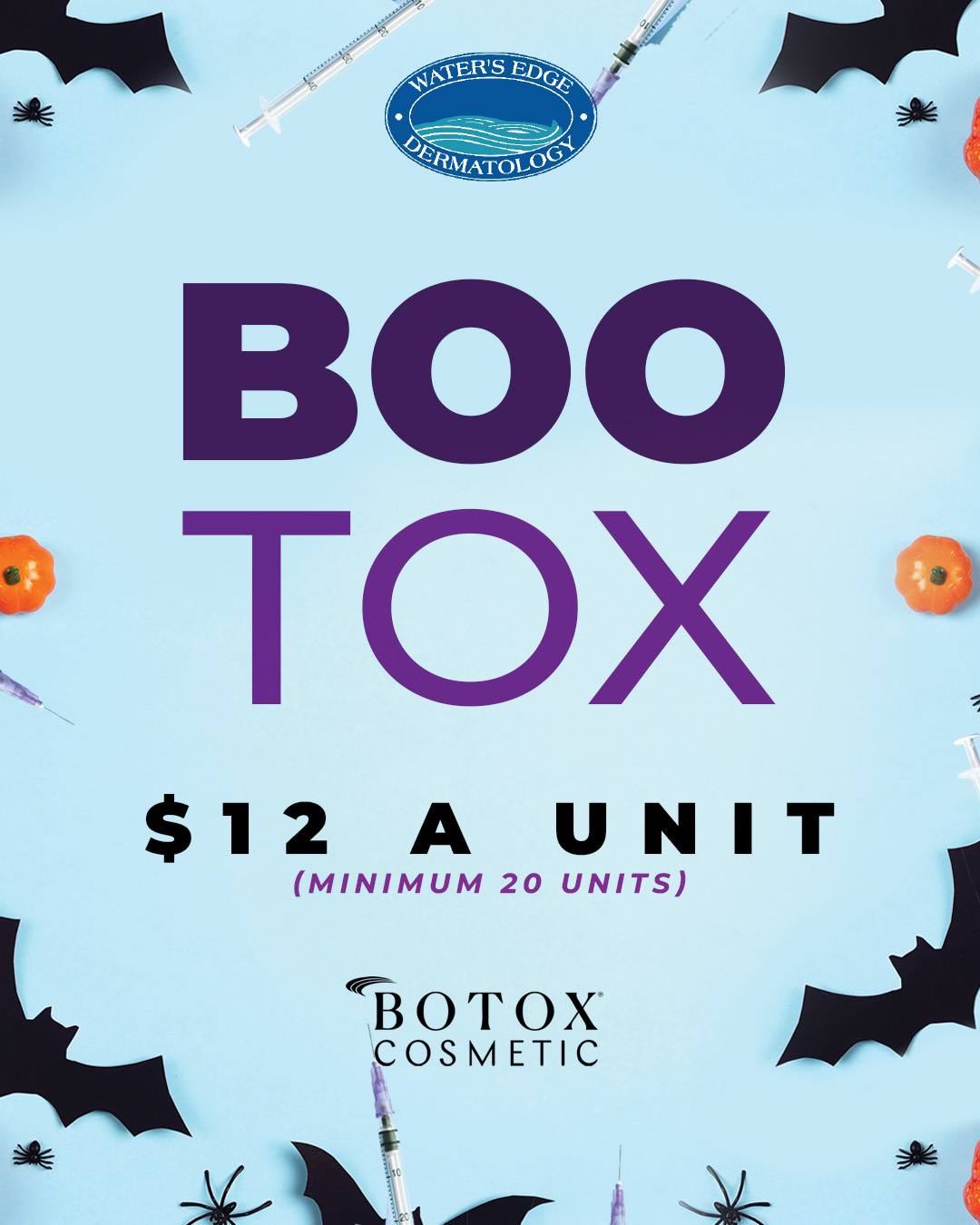 Boo! 🎃 BooTox is back this... - Water's Edge Dermatology | Facebook