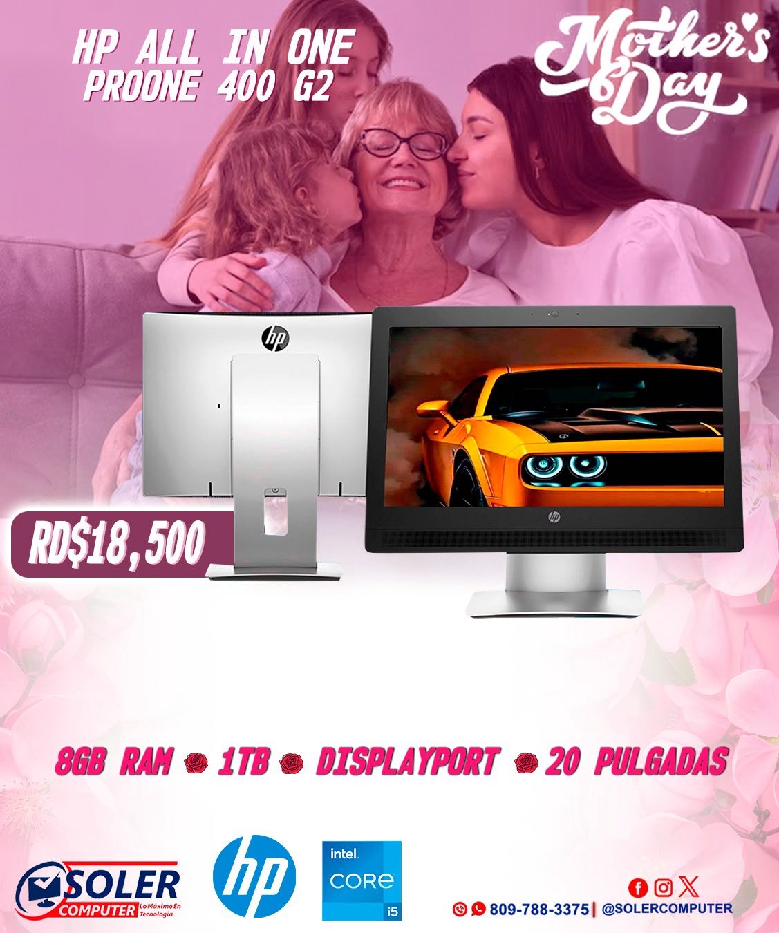 Soler - All in one HP PROONE 400 G2 Procesador Intel Core i5 6Ta ...