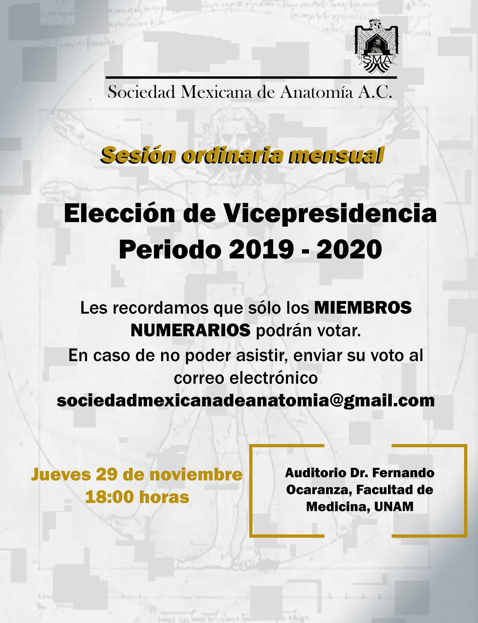 Se les informa... - Sociedad Mexicana de Anatomía A. C. | Facebook