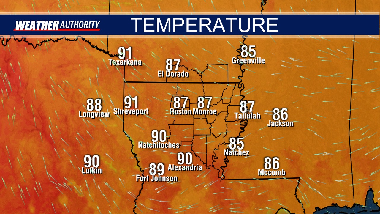 Marcus - Here is a look at temperatures across the ArkLaMiss. Most ...