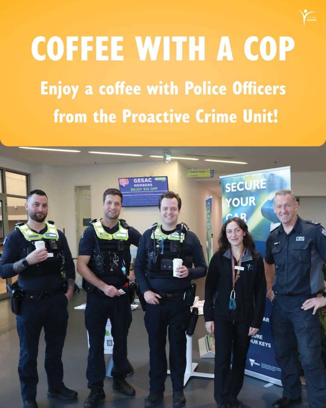 Glen - Coffee With A Cop at GESAC 👮‍♀️ Come meet your local Police ...
