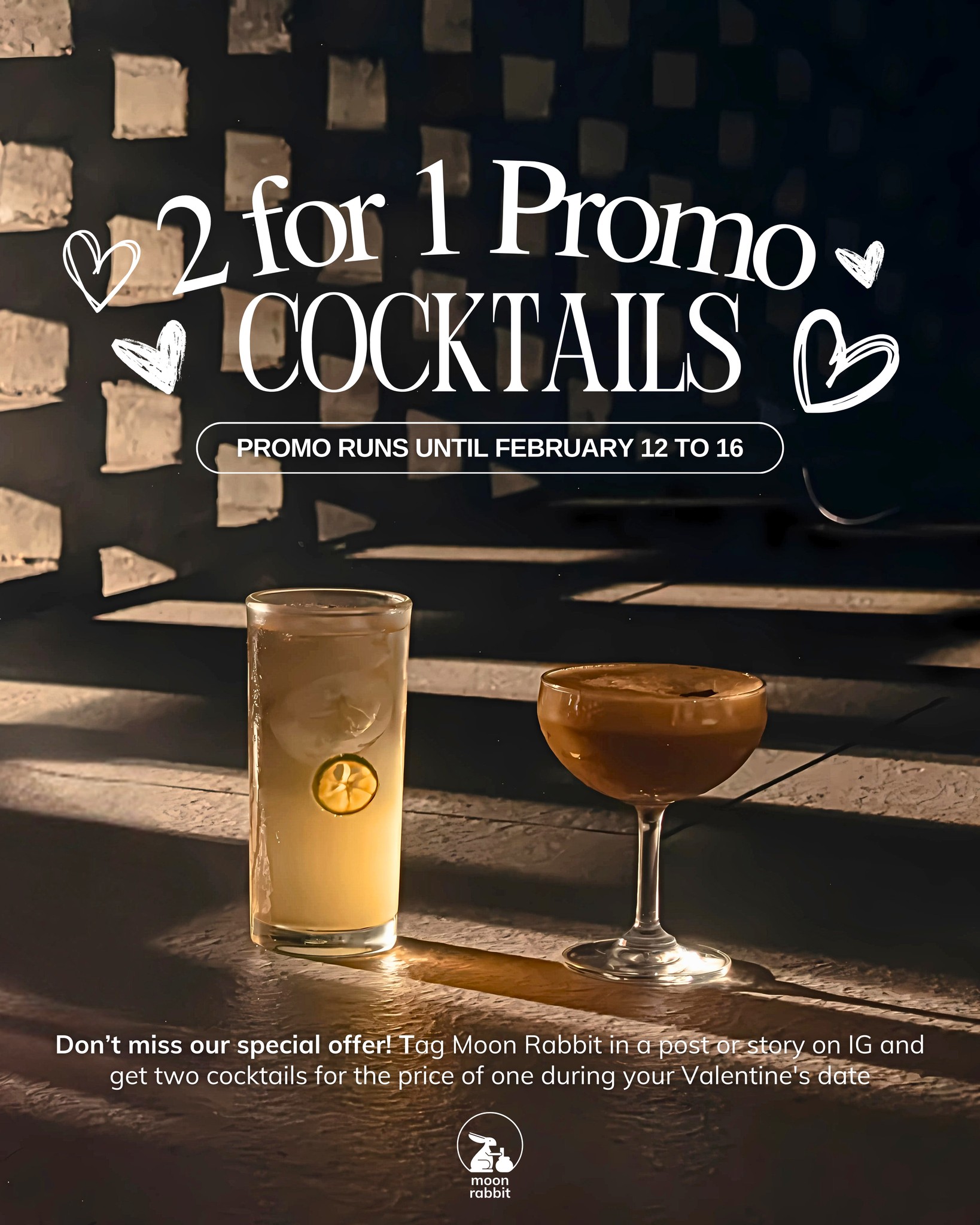 Moon - Double the cocktails, double the fun! 🍸🍹 Celebrate love with our ...