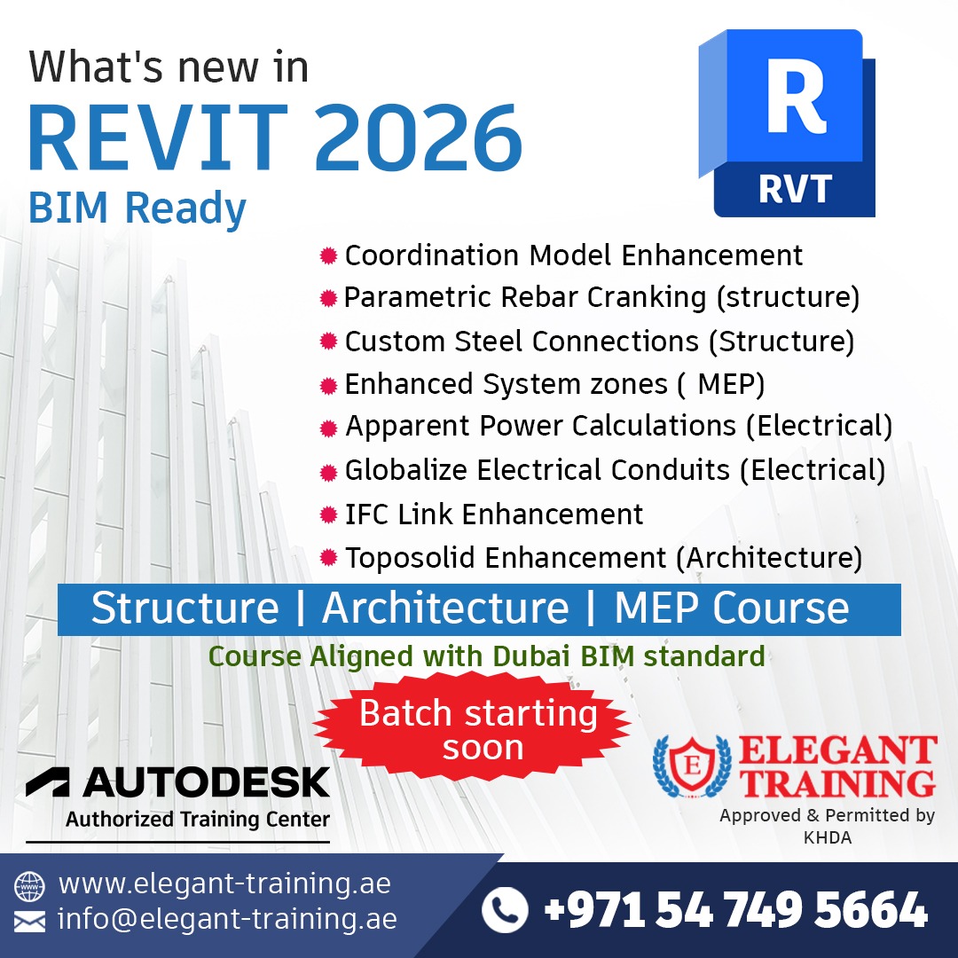 🚨 What's New in REVIT 2026? Take... - Elegant Training Center | Facebook