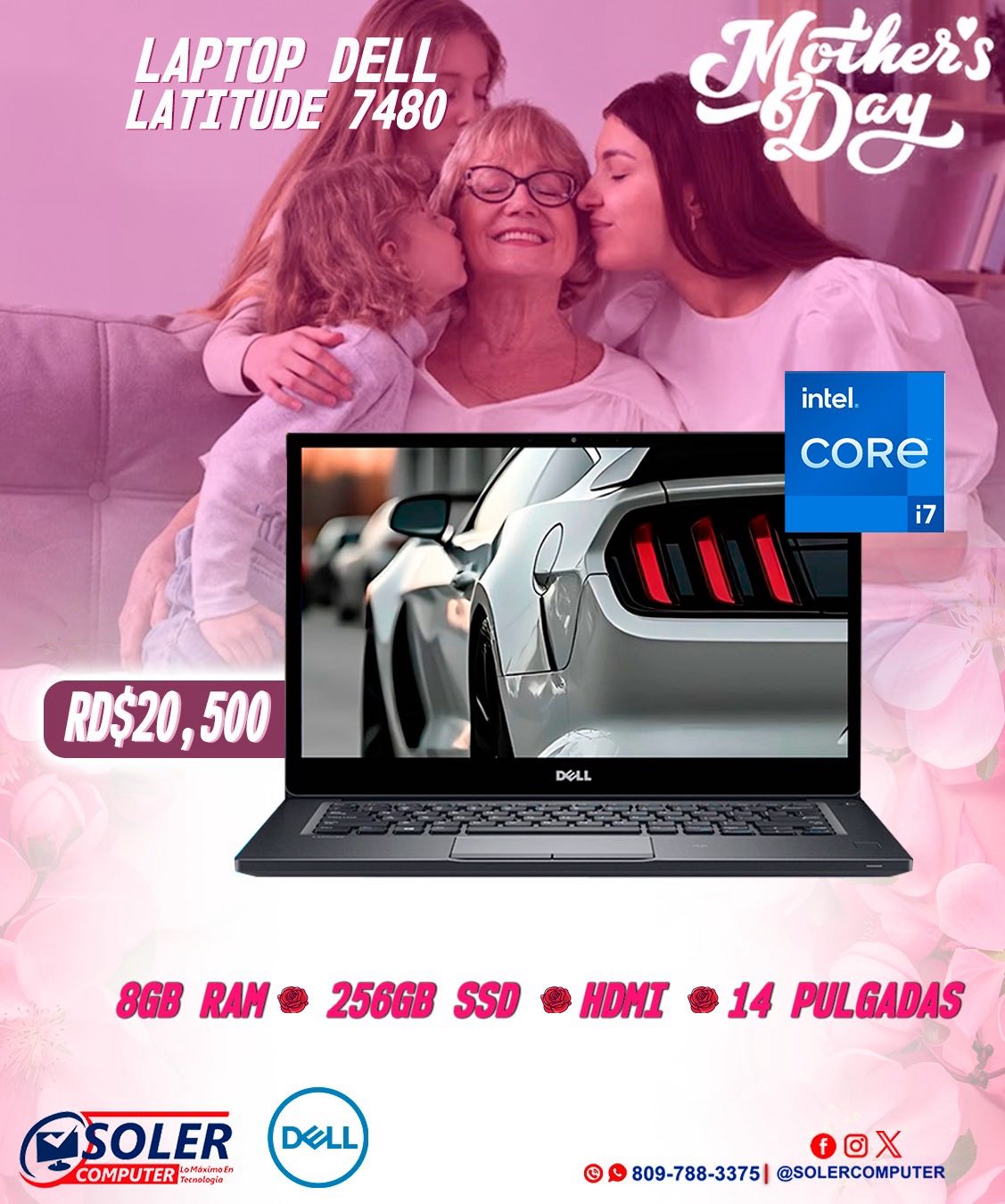 Soler - Laptop Dell latitude 7480 Procesador Intel Core i7 7th ...