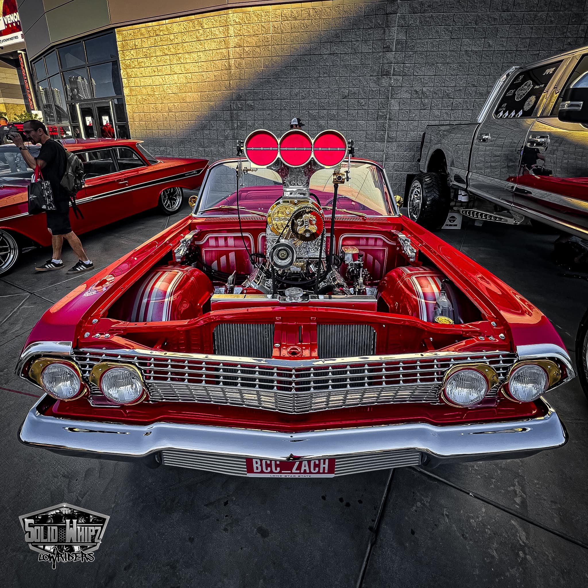 bcc_zach 1000hp '63 Impala 'Sexxy Red' ✨ ——— #SolidWhipzLowriders