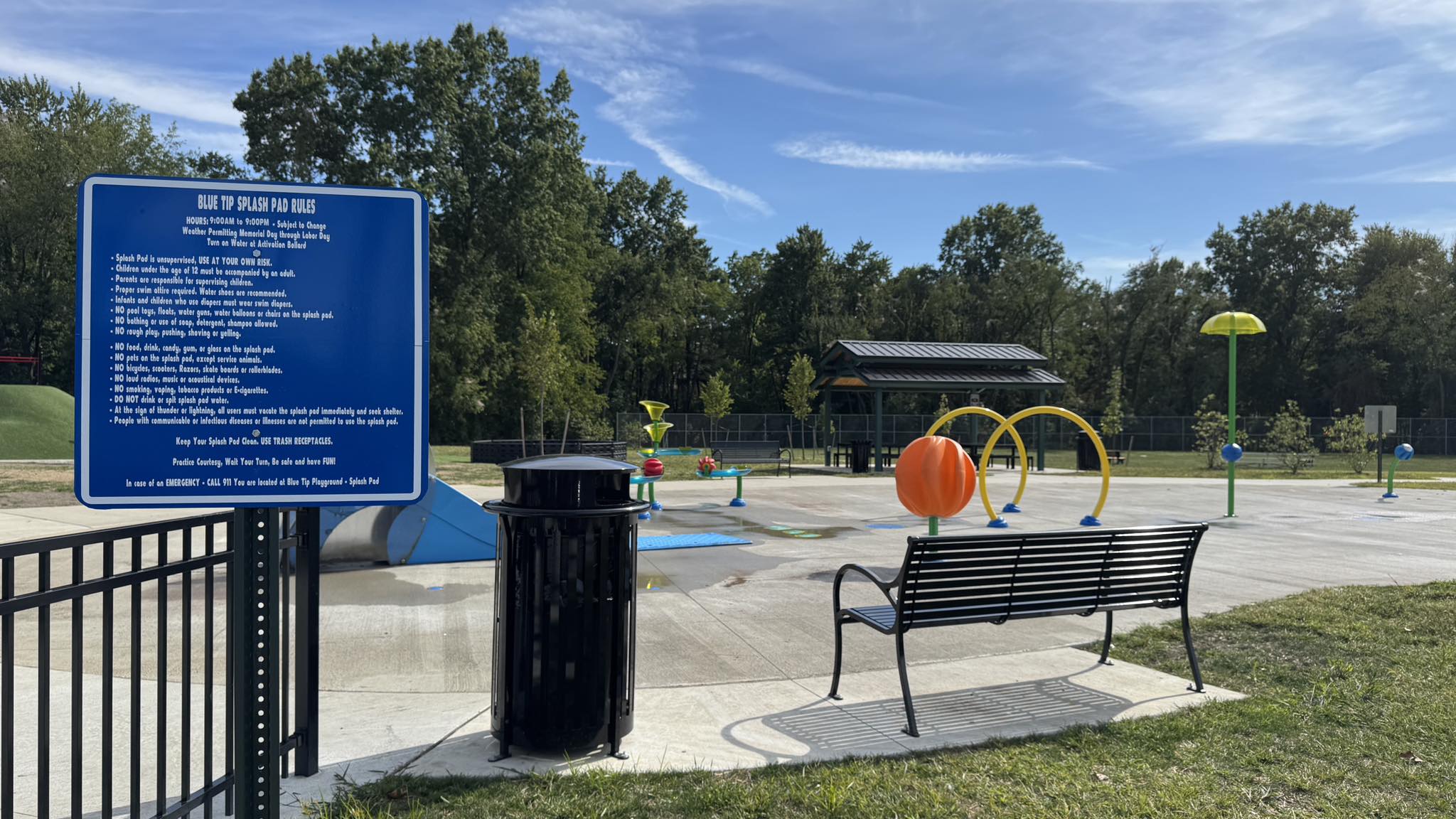 Blue Tip Park splash pad reopens May 30