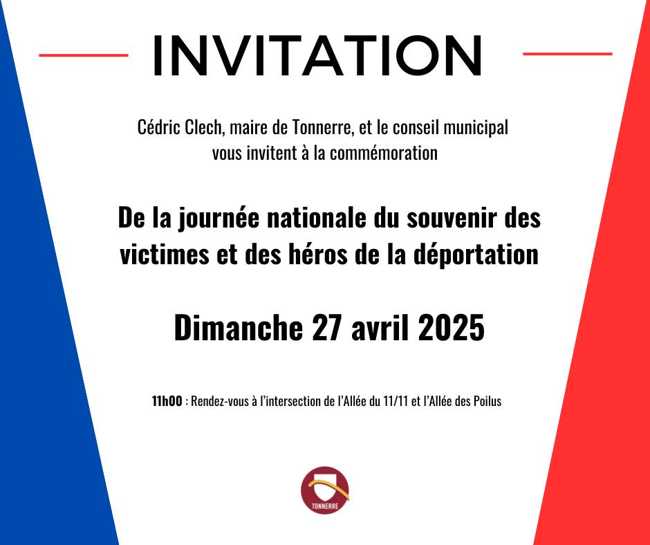 Ville - [COMMEMORATION] 🇫🇷 Dimanche 27 avril à 11h00 se tiendra la ...