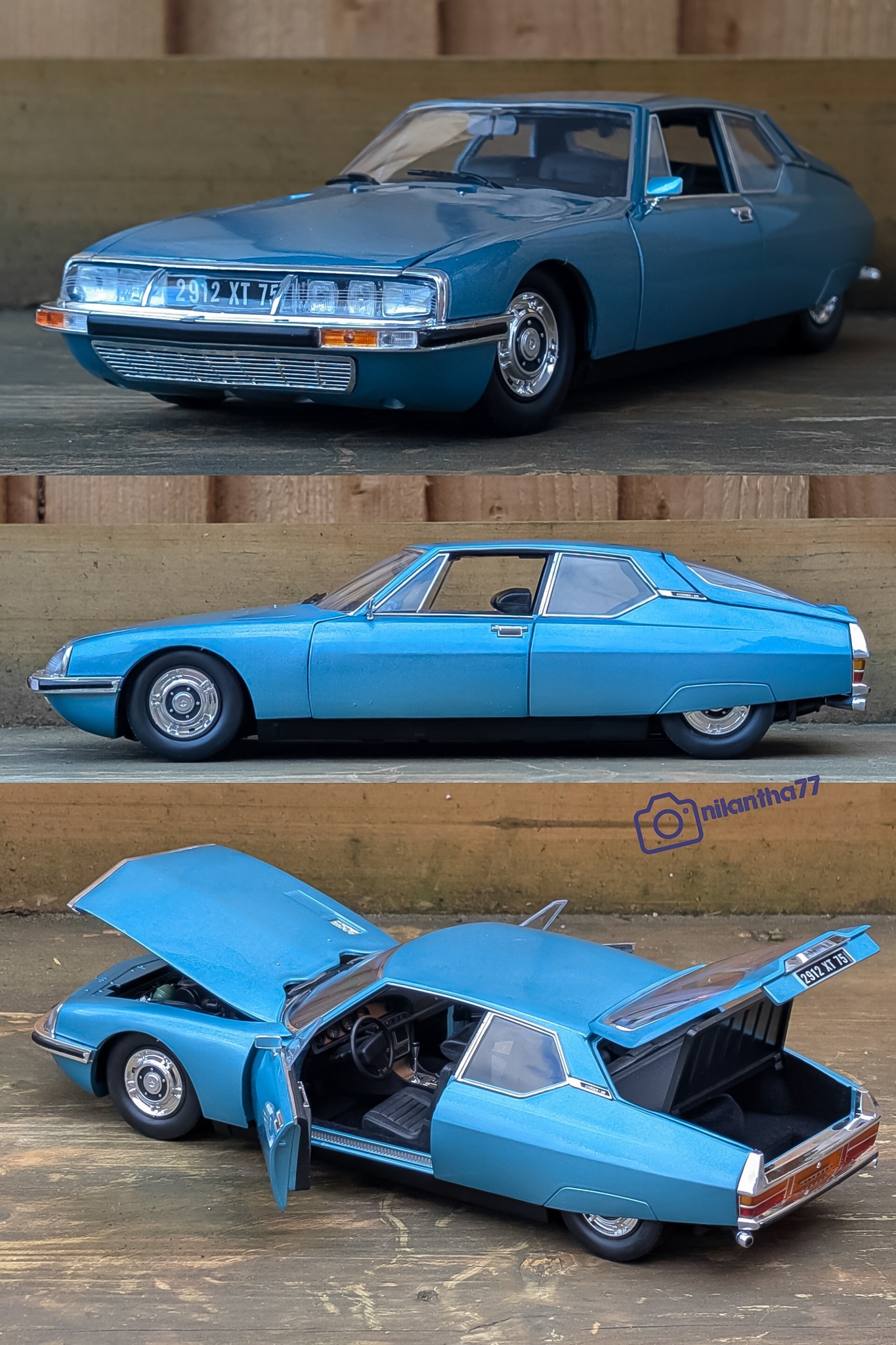 norev 1972 citroen sm orient blue review