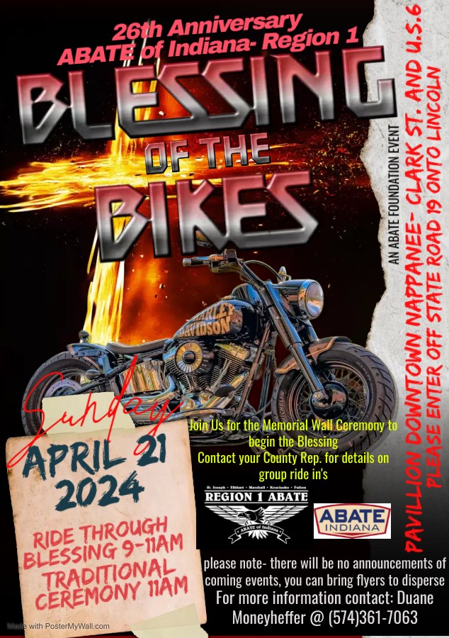 26th Annual ABATE Region 1 Blessing of the Bikes