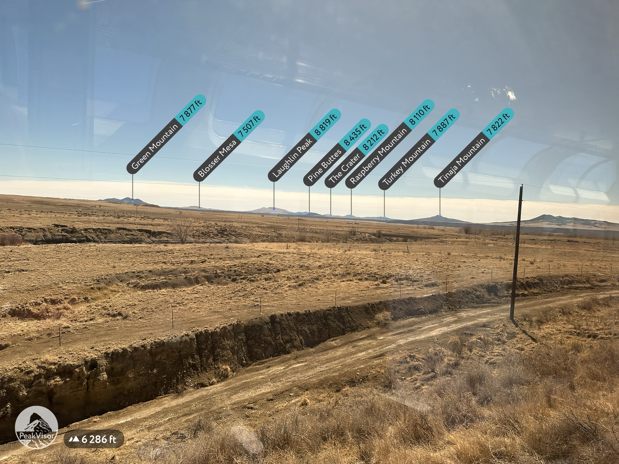 Tumbleweed - Laughlin Peak from the Southwest Chief Peering out of the ...