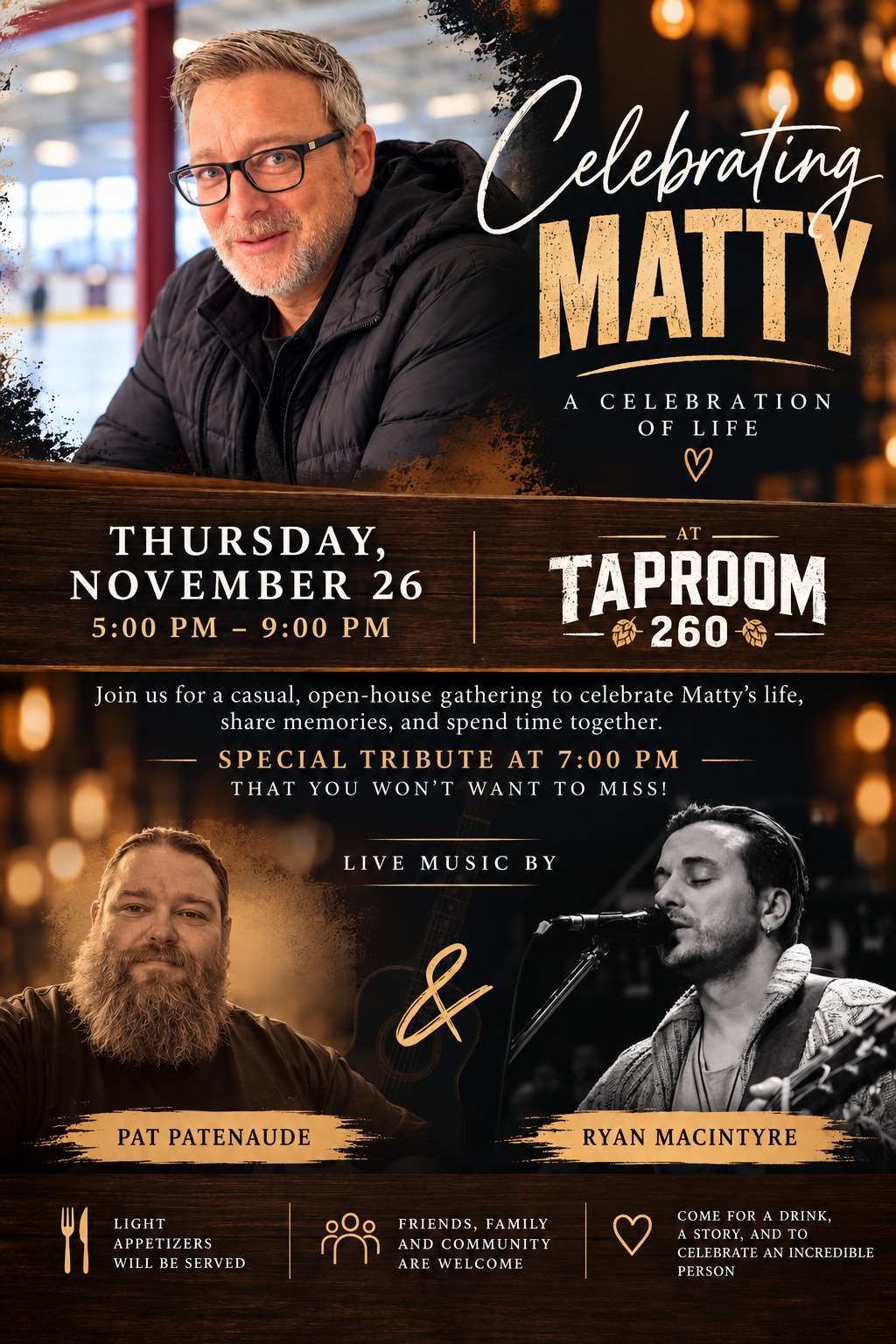 Celebrating Matty – A Celebration of Life ️