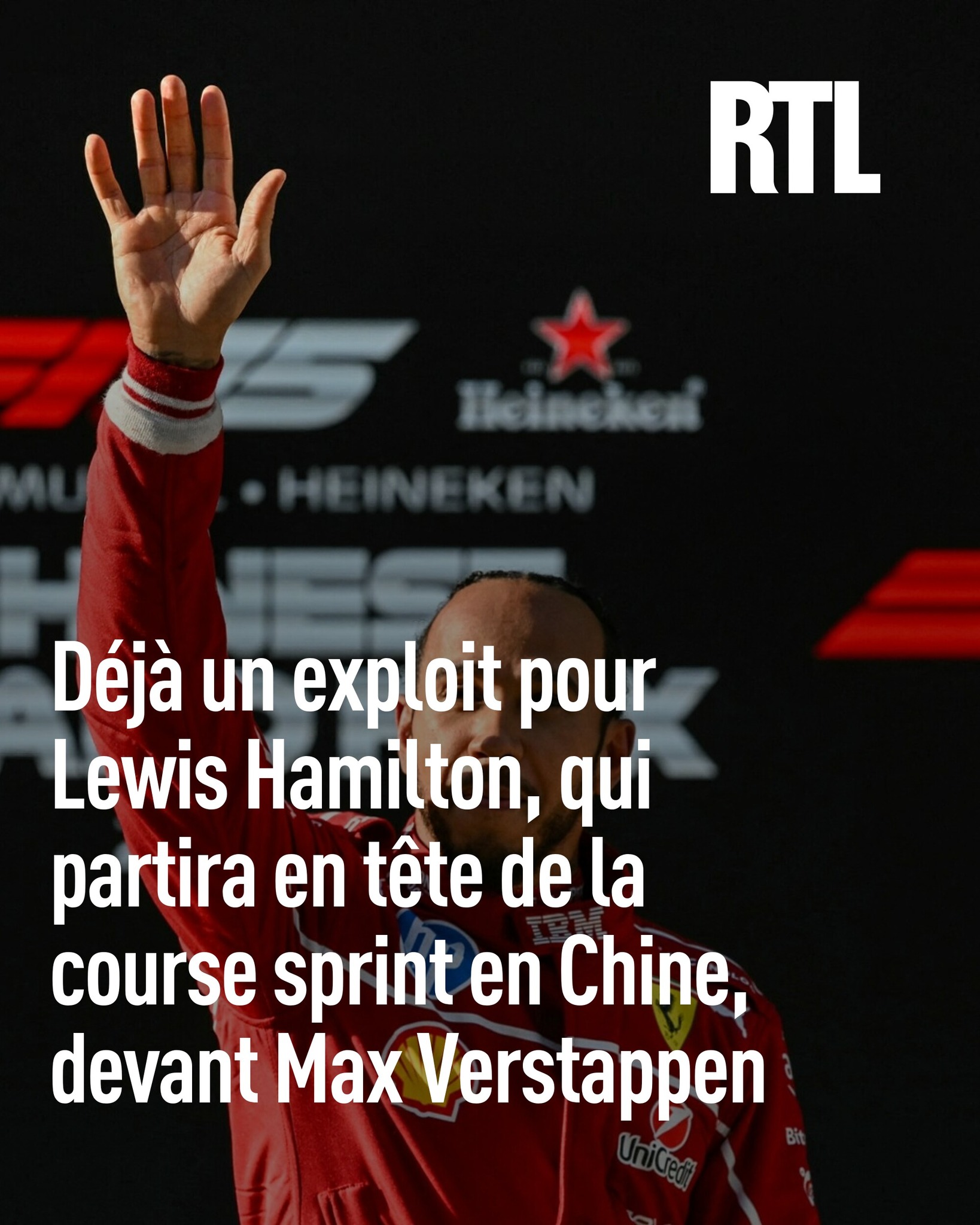 RTL - Lewis Hamilton et sa Ferrari partiront samedi en tête de la ...