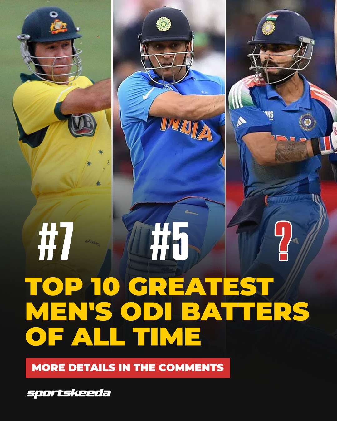 Sportskeeda - Here are the top 10 greatest ODI batters of all time 🐐👑⚡ ...