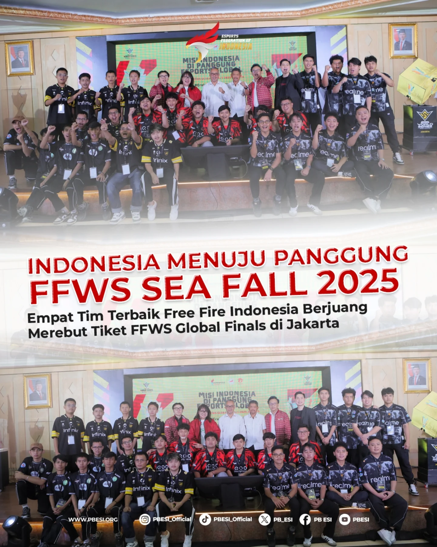 PBESI - Pelepasan Tim Esports Indonesia Menuju FFWS SEA... | Facebook